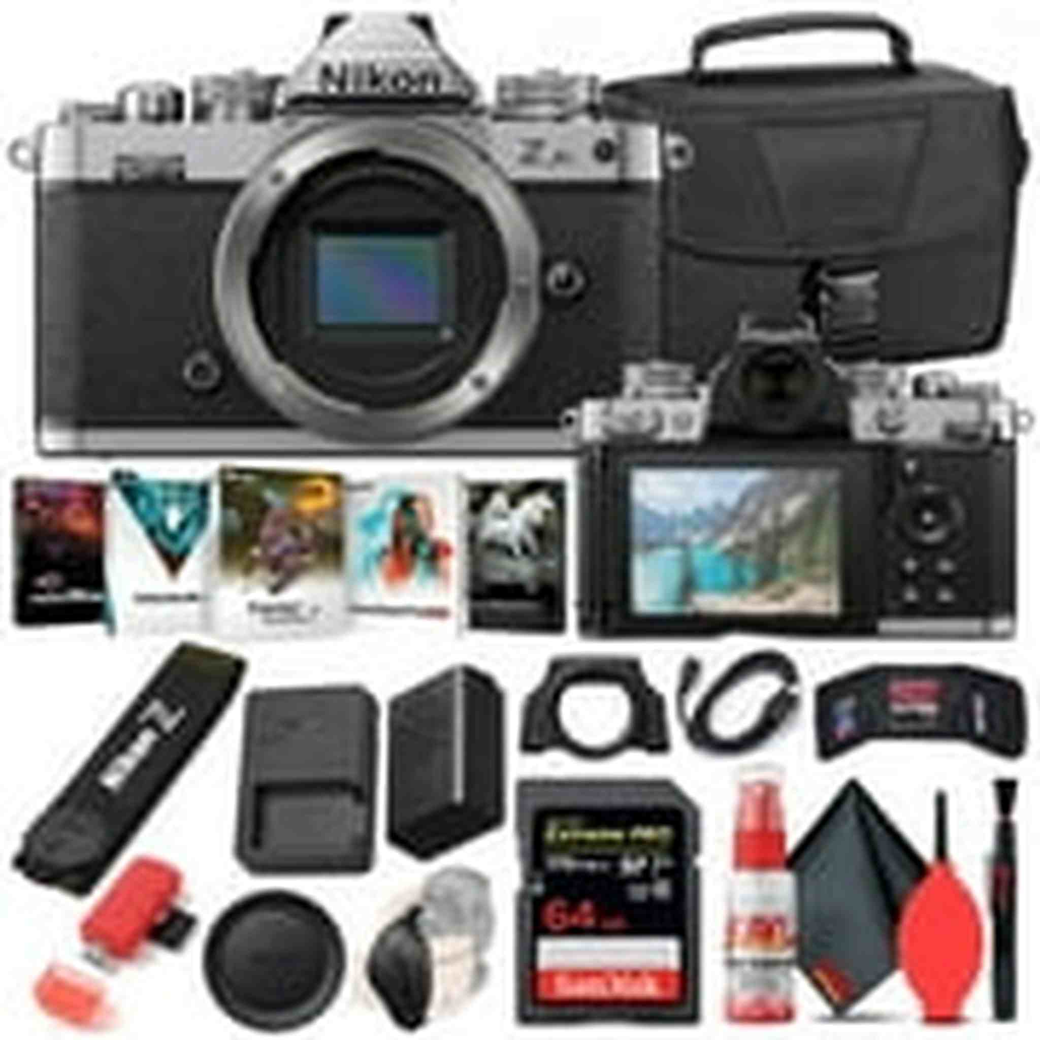 Nikon Z fc Digital Camera Body Only INTL Bundle with 64GB SD Card - Nikon