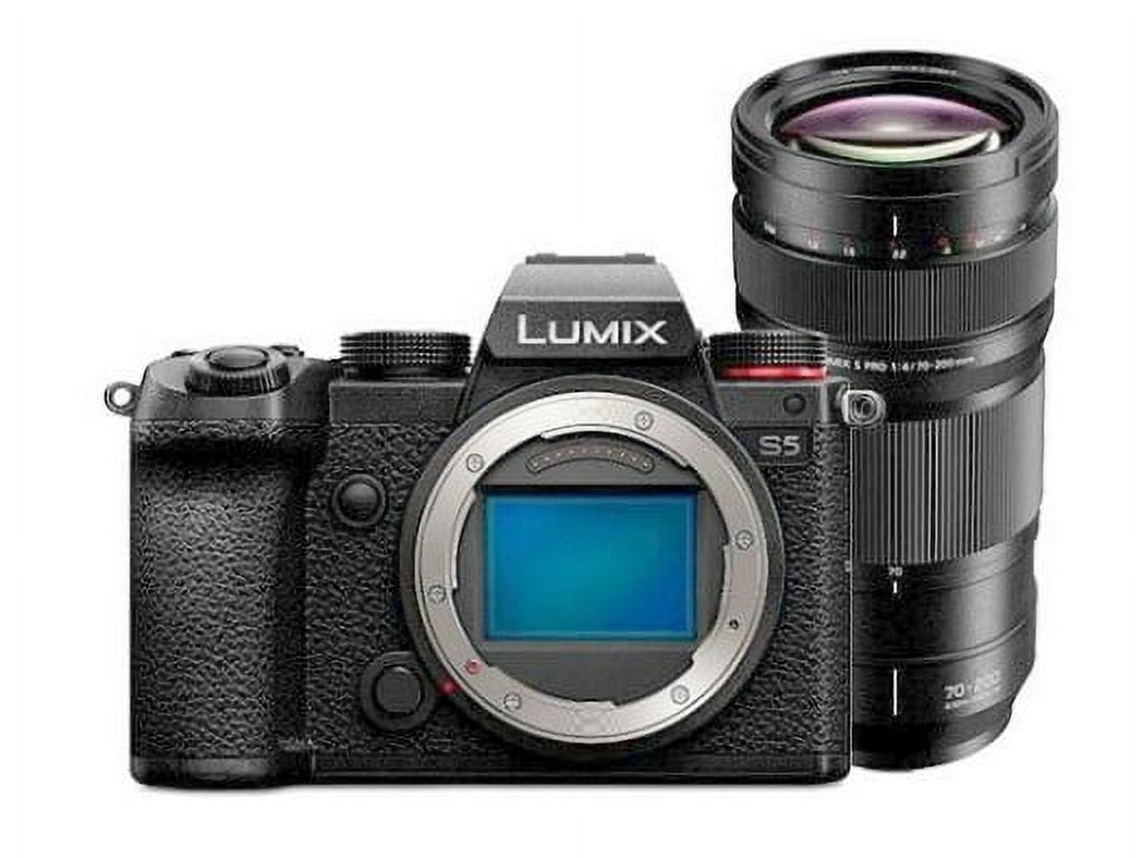 Panasonic LUMIX S5 Full Frame Mirrorless Camera and LUMIX S PRO 70-200mm F4 Telephoto Lens Panasonic