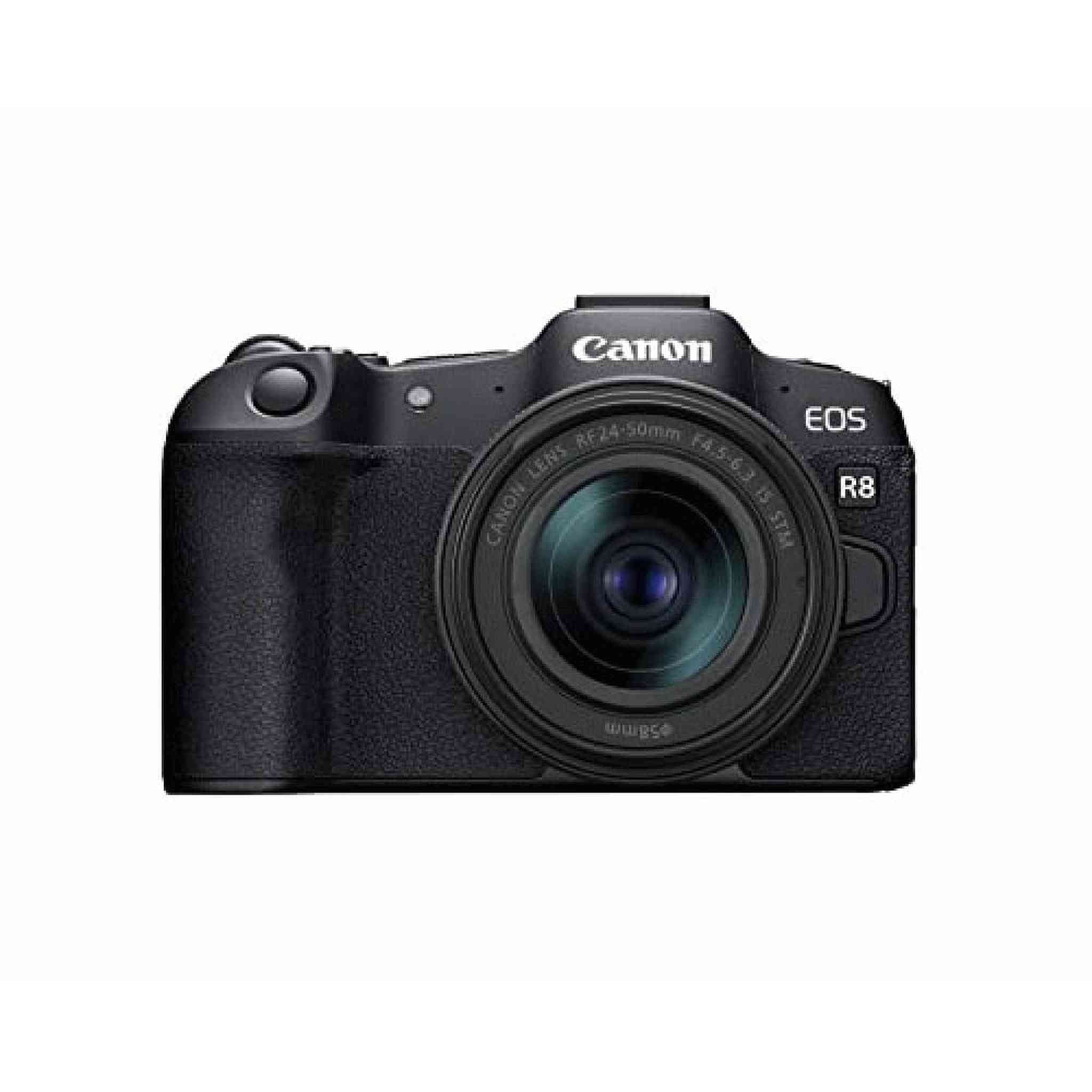 Canon EOS R8 Full-Frame Mirrorless Camera w/RF24-50mm F4.5-6.3 is STM Lens, 24.2 MP, 4K Video, DIGIC X Image Processor, Subject Detection & Tracking, Compact, Smartphone Connection, Content Creator Canon