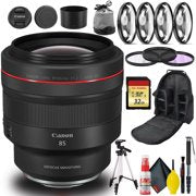 Canon RF 85mm f/1.2L USM DS Lens Bundle with 32GB Memory, Tripod, Bag, and More Canon