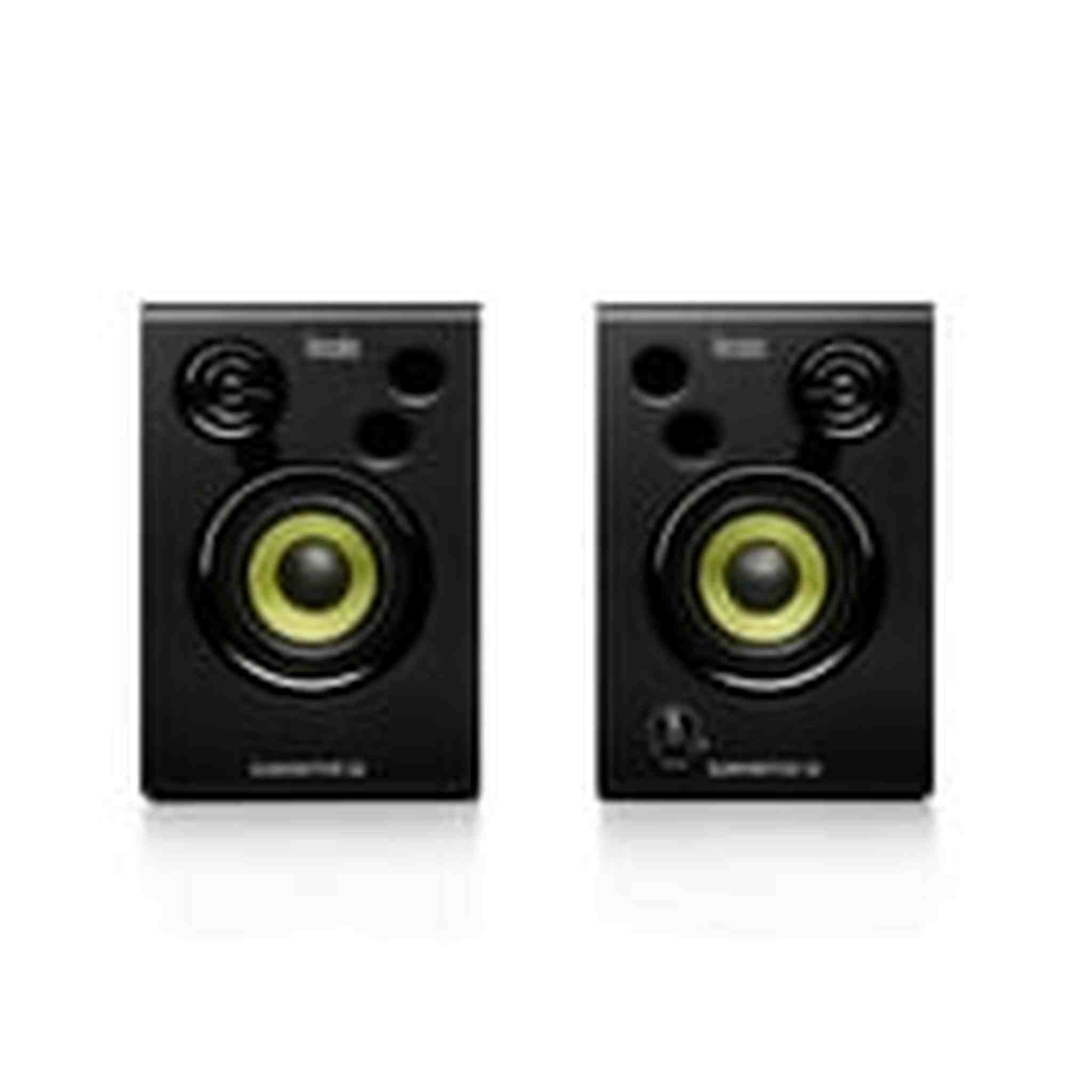 Hercules DJMonitor 32: 2 x 15 watts RMS active monitoring speakers,Black Hercules