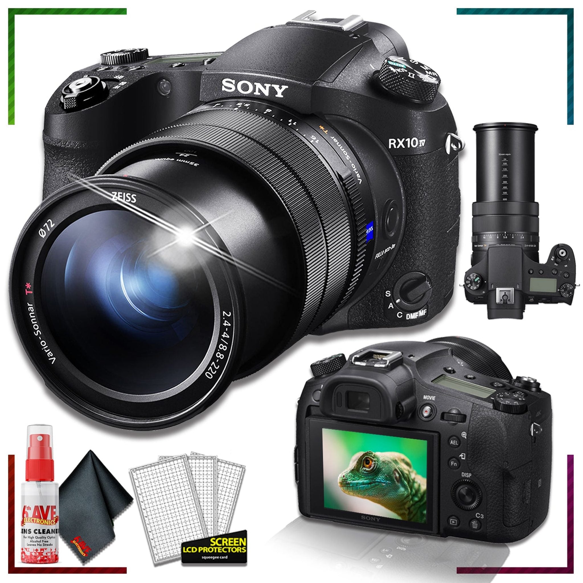 Cyber-Shot DSC-RX10 IV Digital Camera with Accessory Bundle Sony