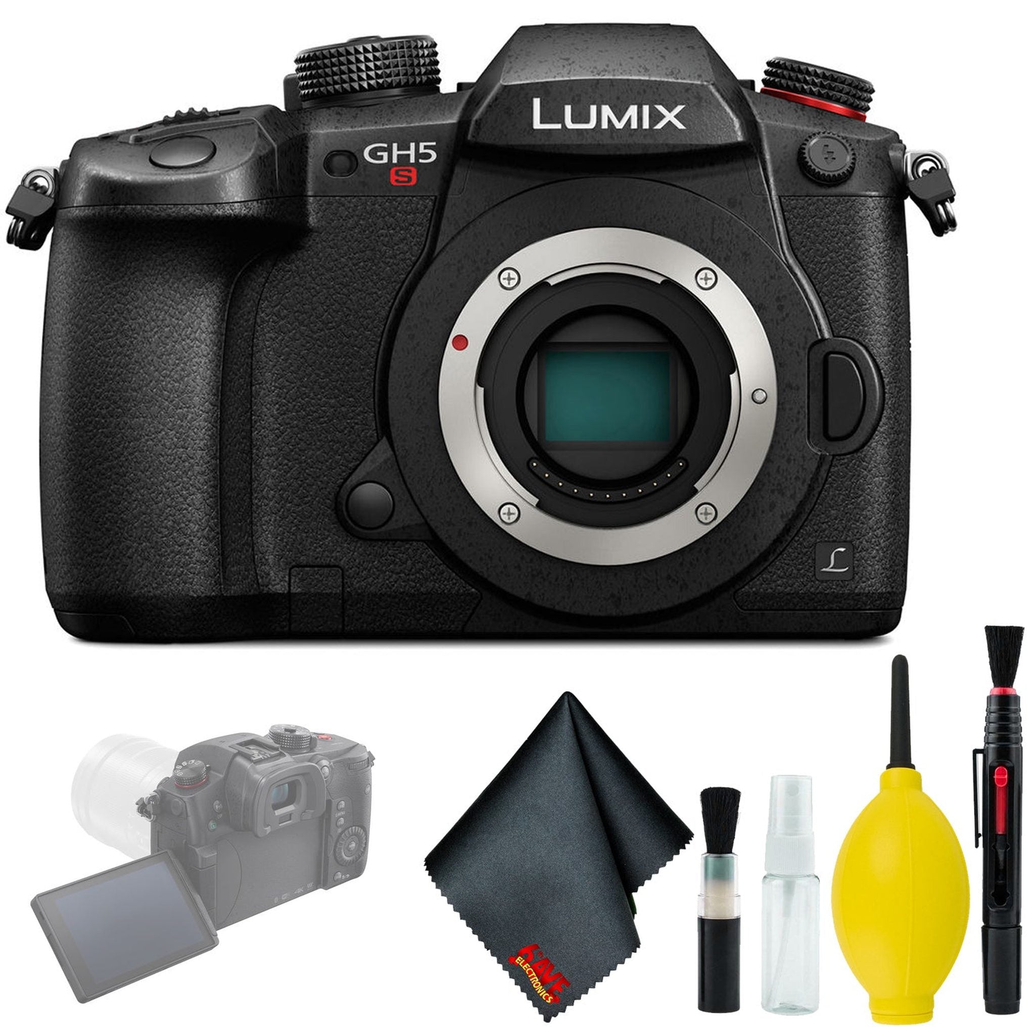 Panasonic Lumix DC-GH5S Mirrorless Micro Four Thirds Digital Camera - Cleaning Kit Panasonic