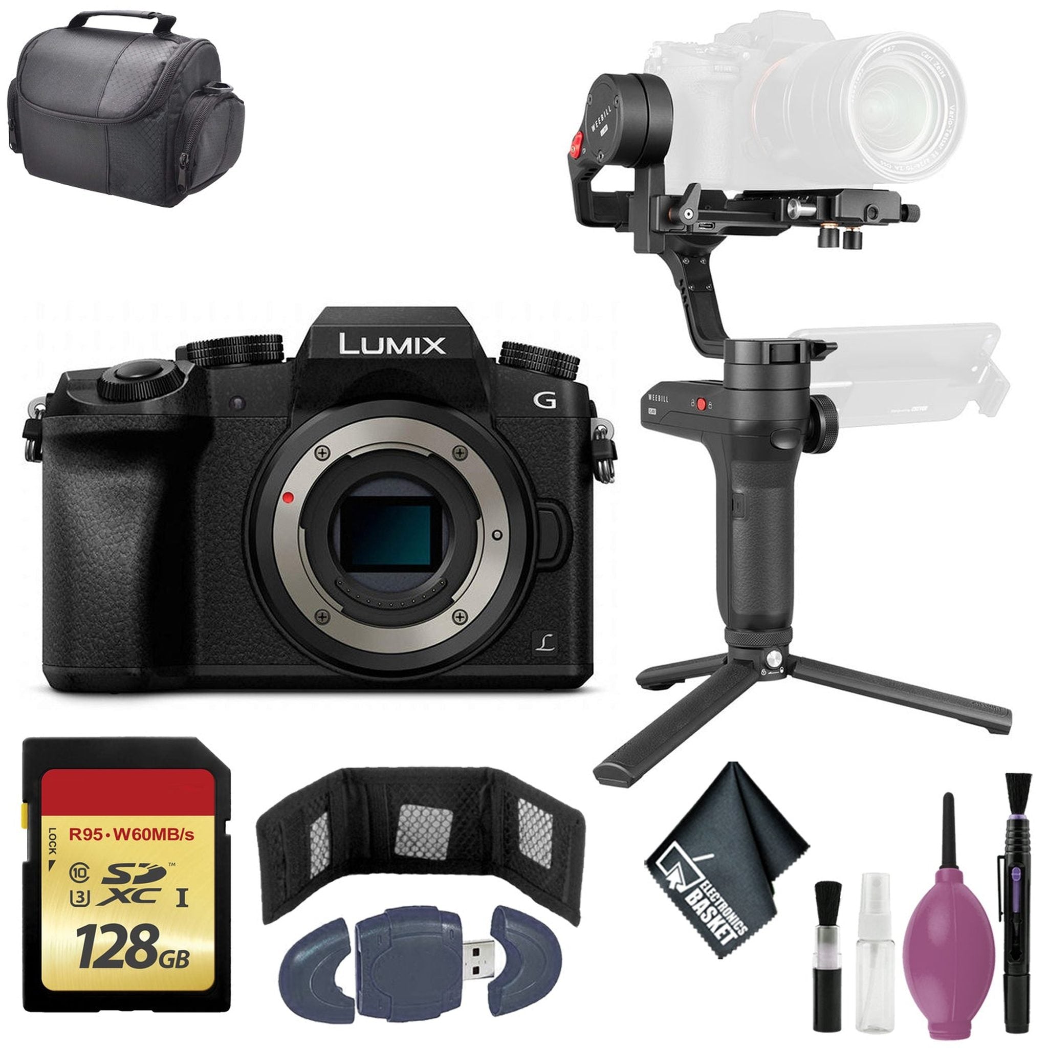 Zhiyun-Tech WEEBILL LAB Handheld Stabilizer - PANASONIC DMC-G7 CAMERA BODY BLACK - 128GB Case Zhiyun-Tech