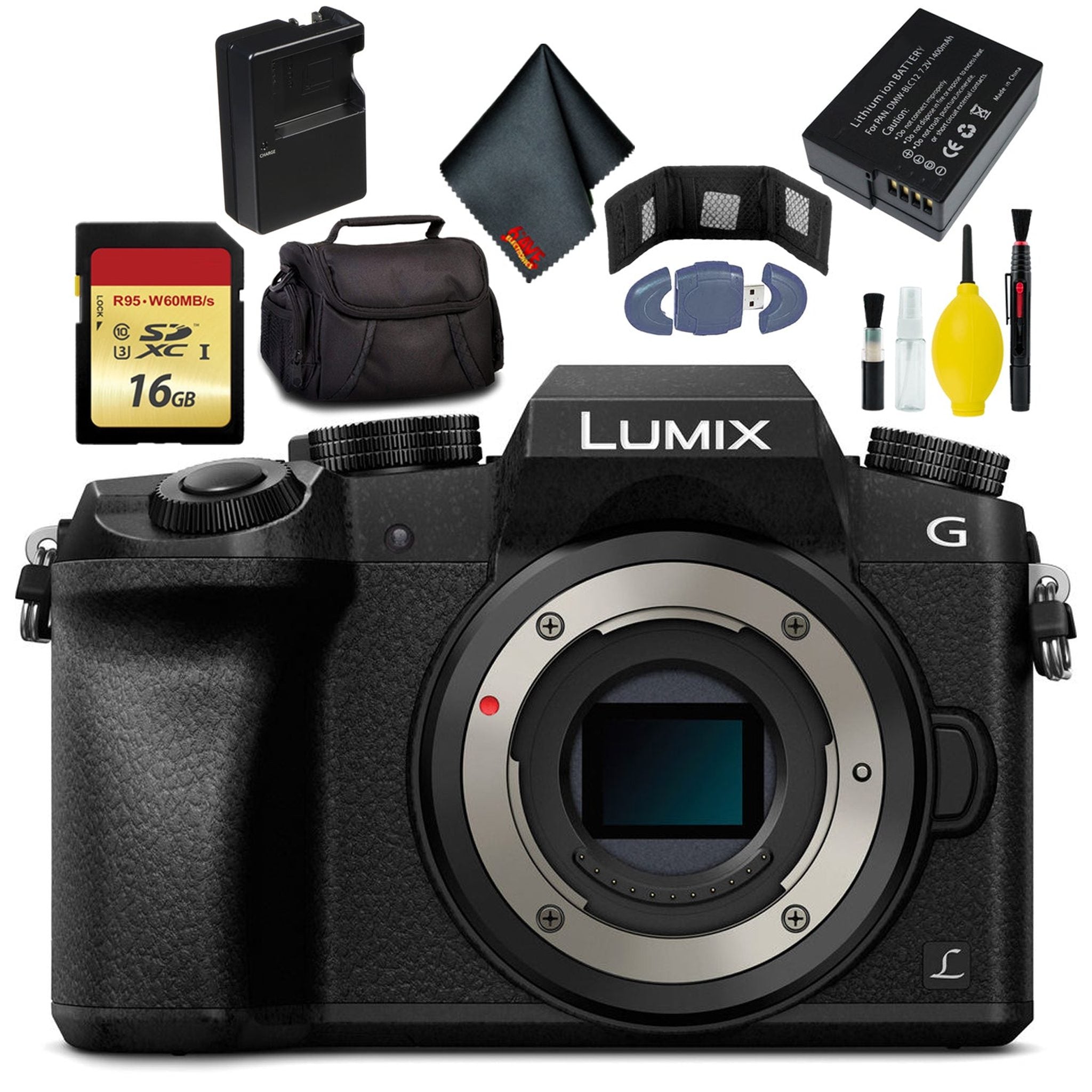 Panasonic Lumix DMC-G7 Camera-KitBox-NoLens - Battery 2 - Charge - 16GB Card Panasonic