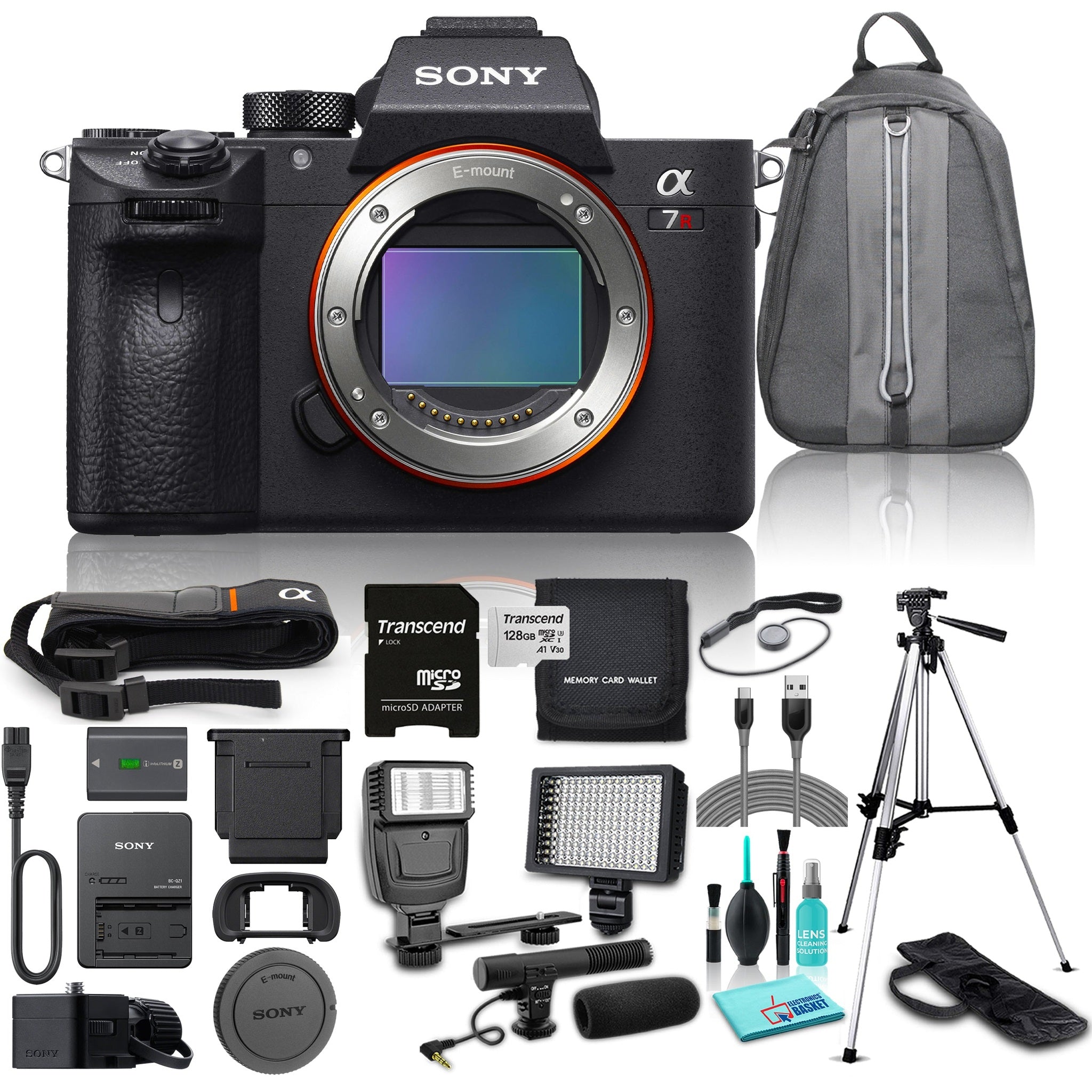 Sony 42MP Full Frame Alpha a7R III Mirrorless Digital Camera Body Only Bundle w/ 11 Piece Accessories Canon