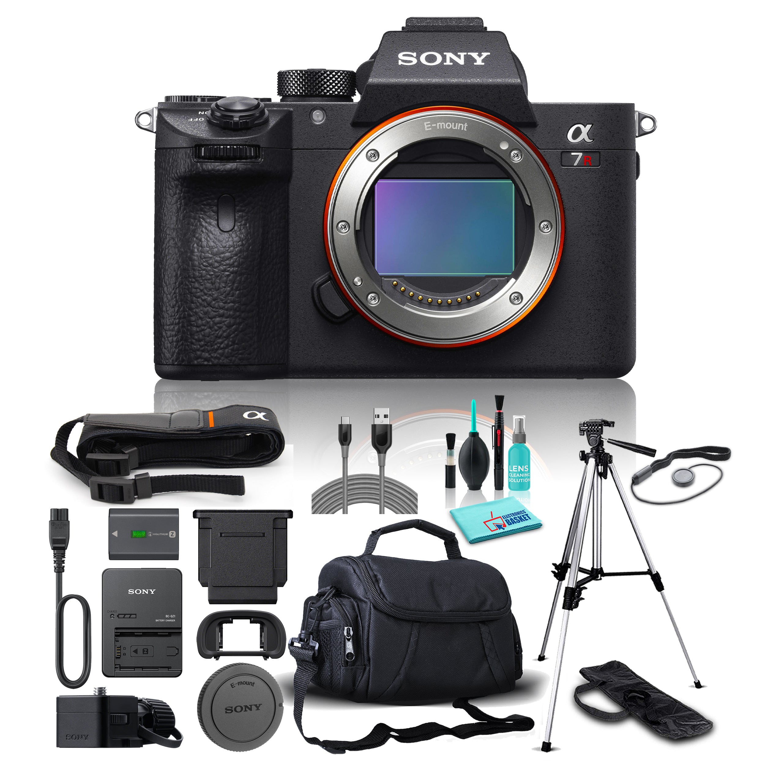 Sony Ultra 4K 42MP Full Frame Alpha a7R III Mirrorless Digital Camera and 5 Piece Accessories Bundle Lens Not Included Canon