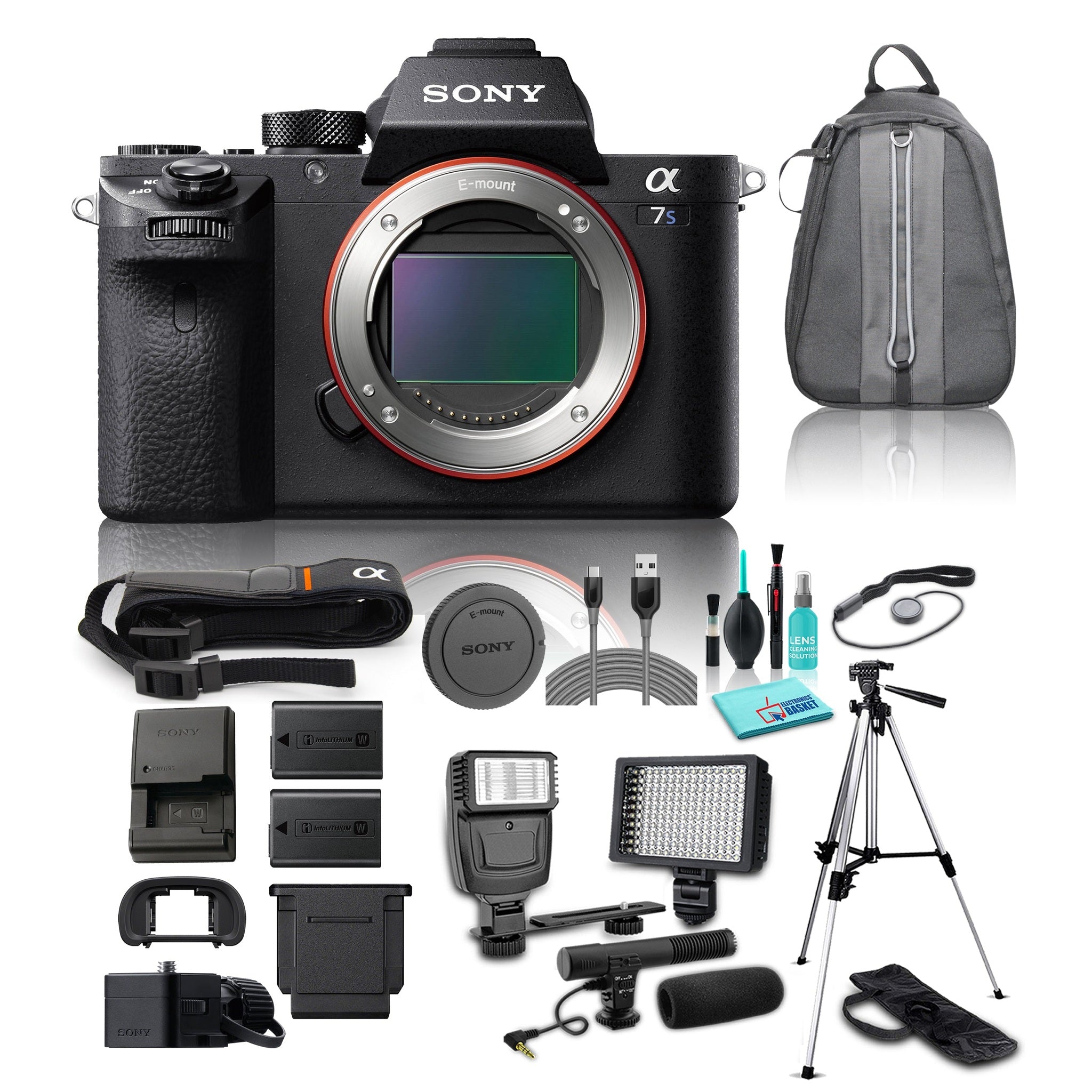 Sony Alpha a7S II Mirrorless Digital 4K UHD Camera No Lens Bundle - Includes 8 Compatible Accessories Canon