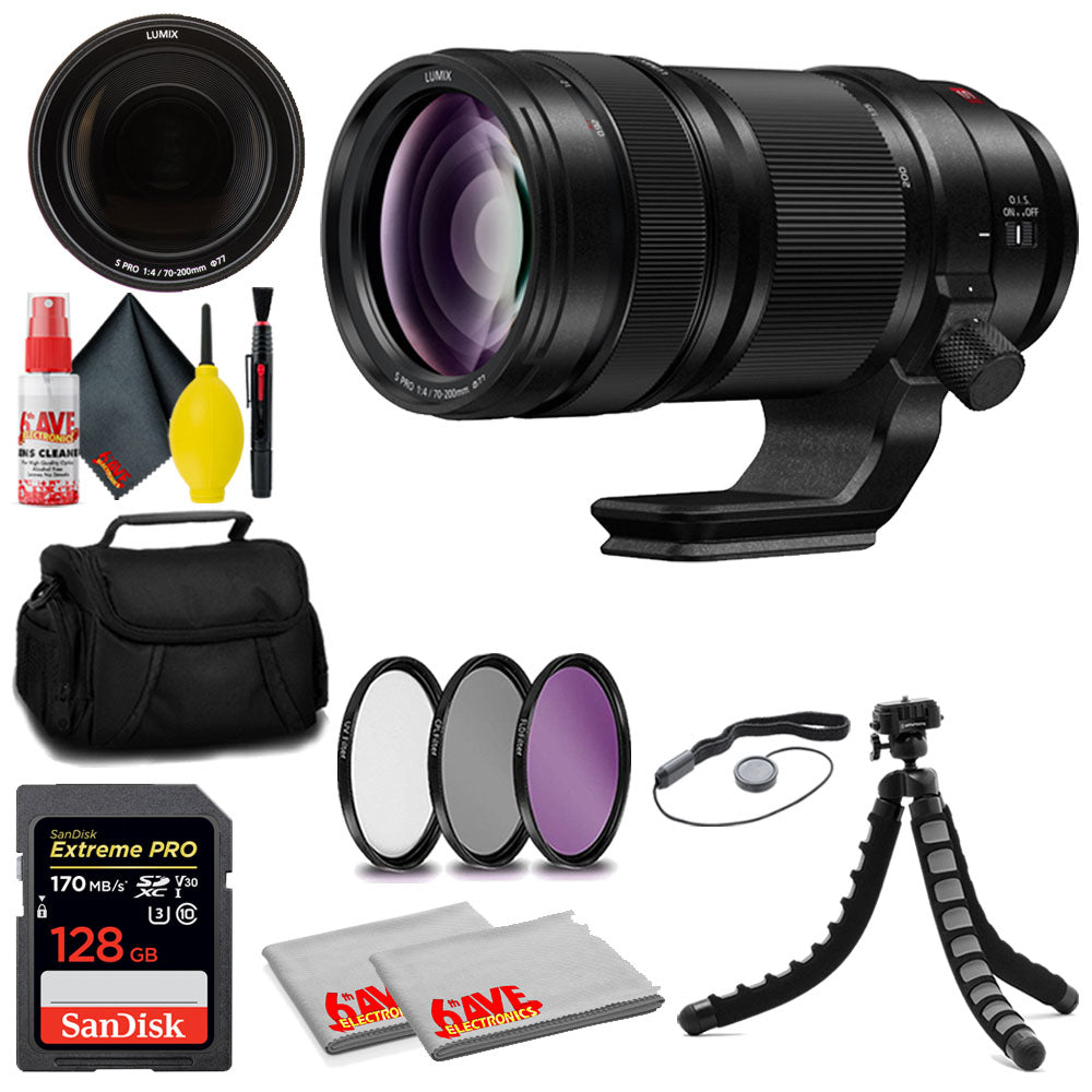 Panasonic Lumix S PRO 70-200mm f/4 O.I.S. Lens + SanDisk Memory Card + MORE Panasonic