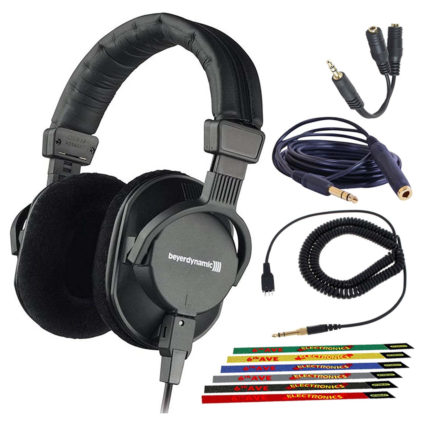 Beyerdynamic DT 250 80 Ohm Closed Dynamic Headphones Bundle with Cleaning Kit Beyerdynamic