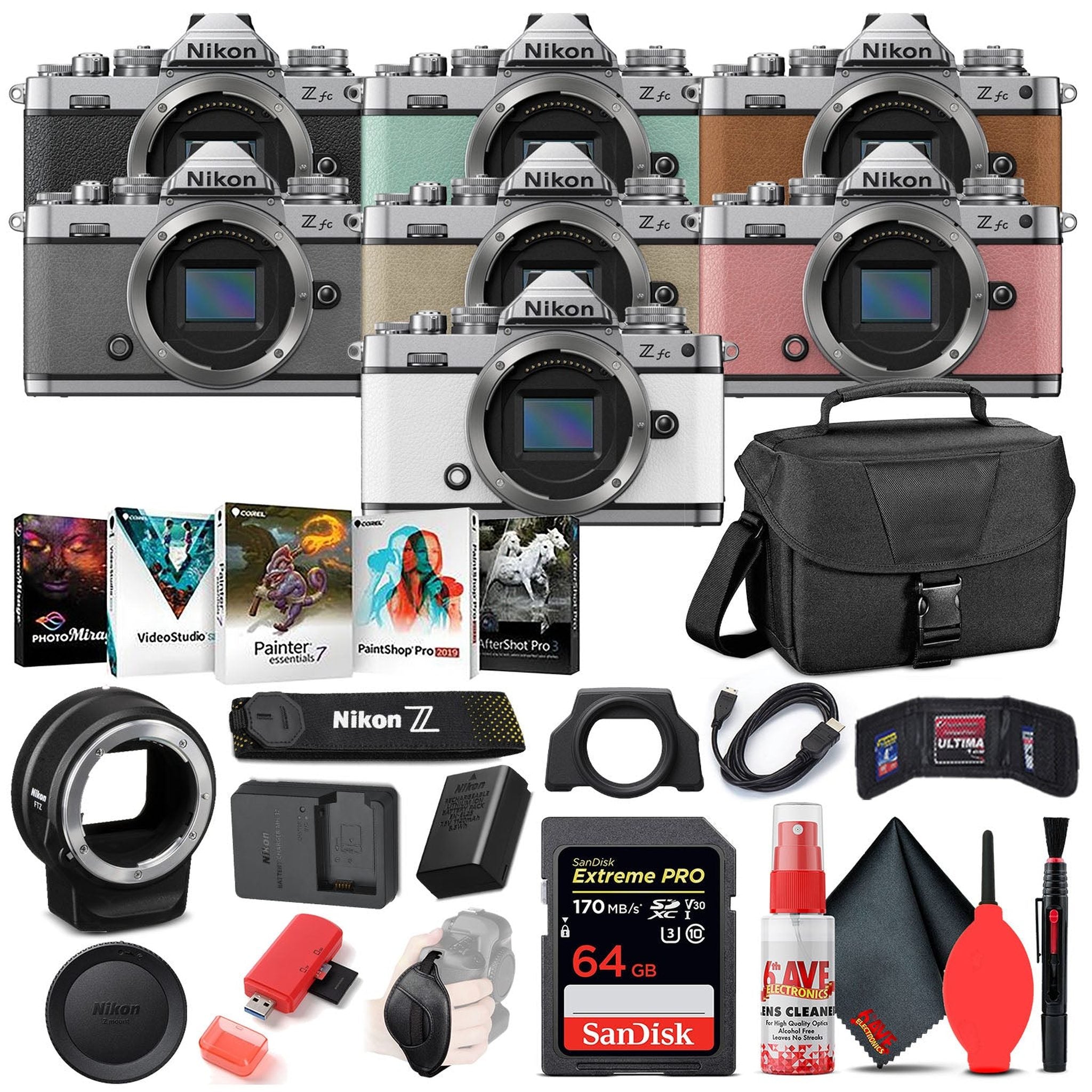 Nikon Z fc Digital Camera Body Only INTL Bundle with FTZ Adapter - Nikon