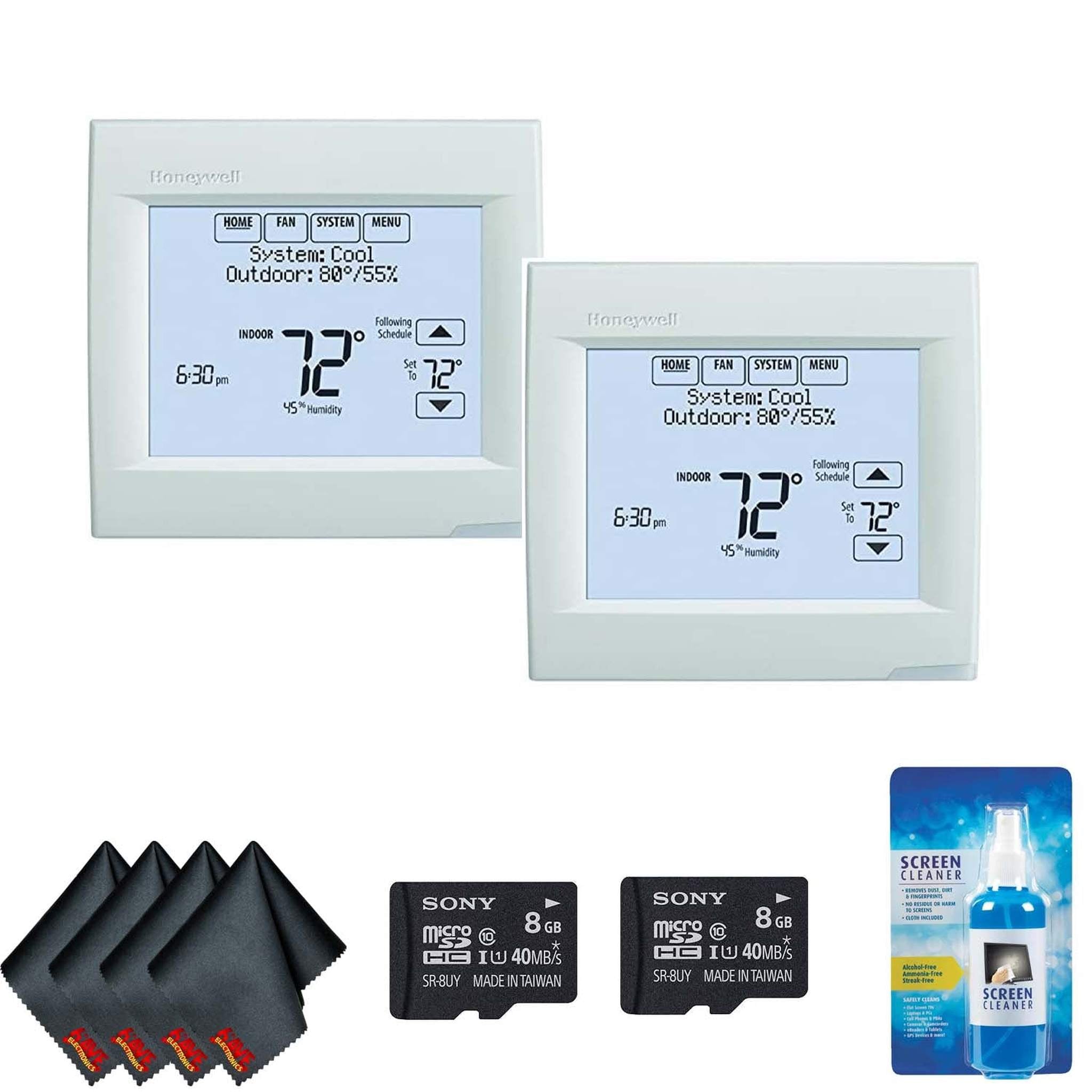 Honeywell TH8321R1001 Vision pro 8000 Thermostat White 2-Pack Bundle Honeywell