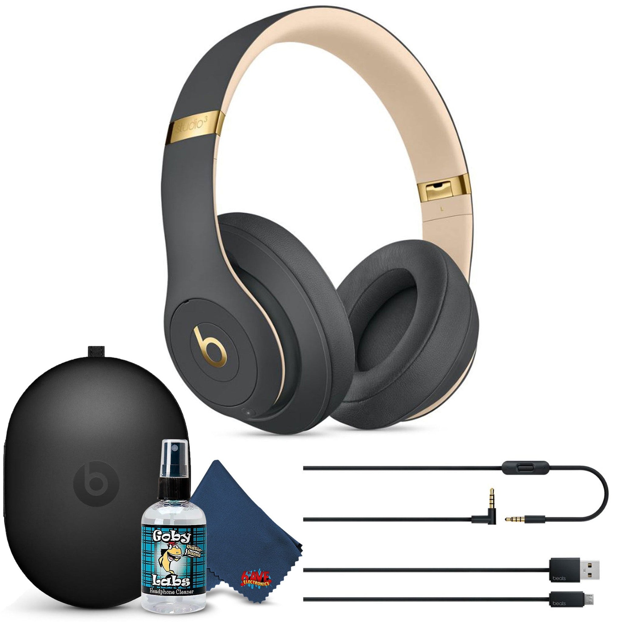 Beats Studio3 Wireless Headphones with 6Ave Cleaning Kit - Beats By Dre