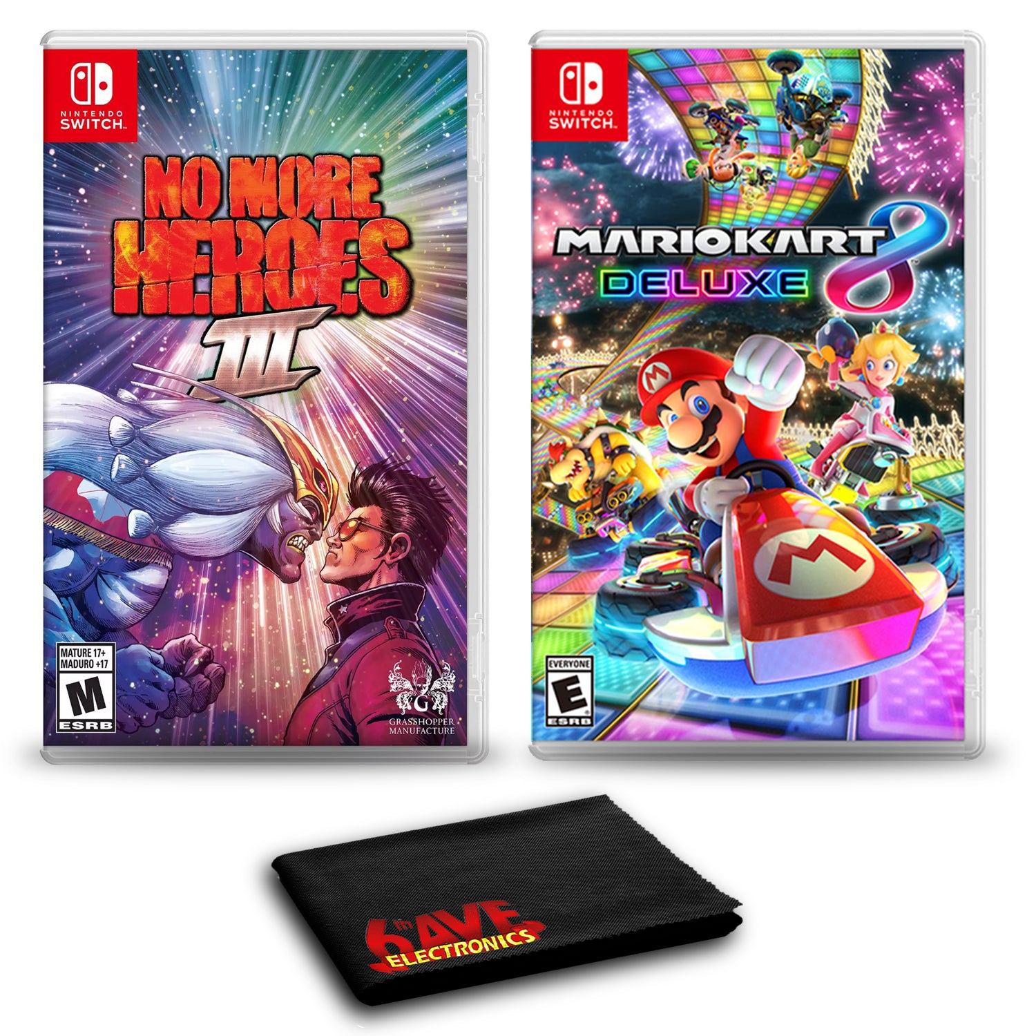 No More Heroes 3 Bundle with Mario Kart 8 Deluxe - Nintendo Switch Nintendo