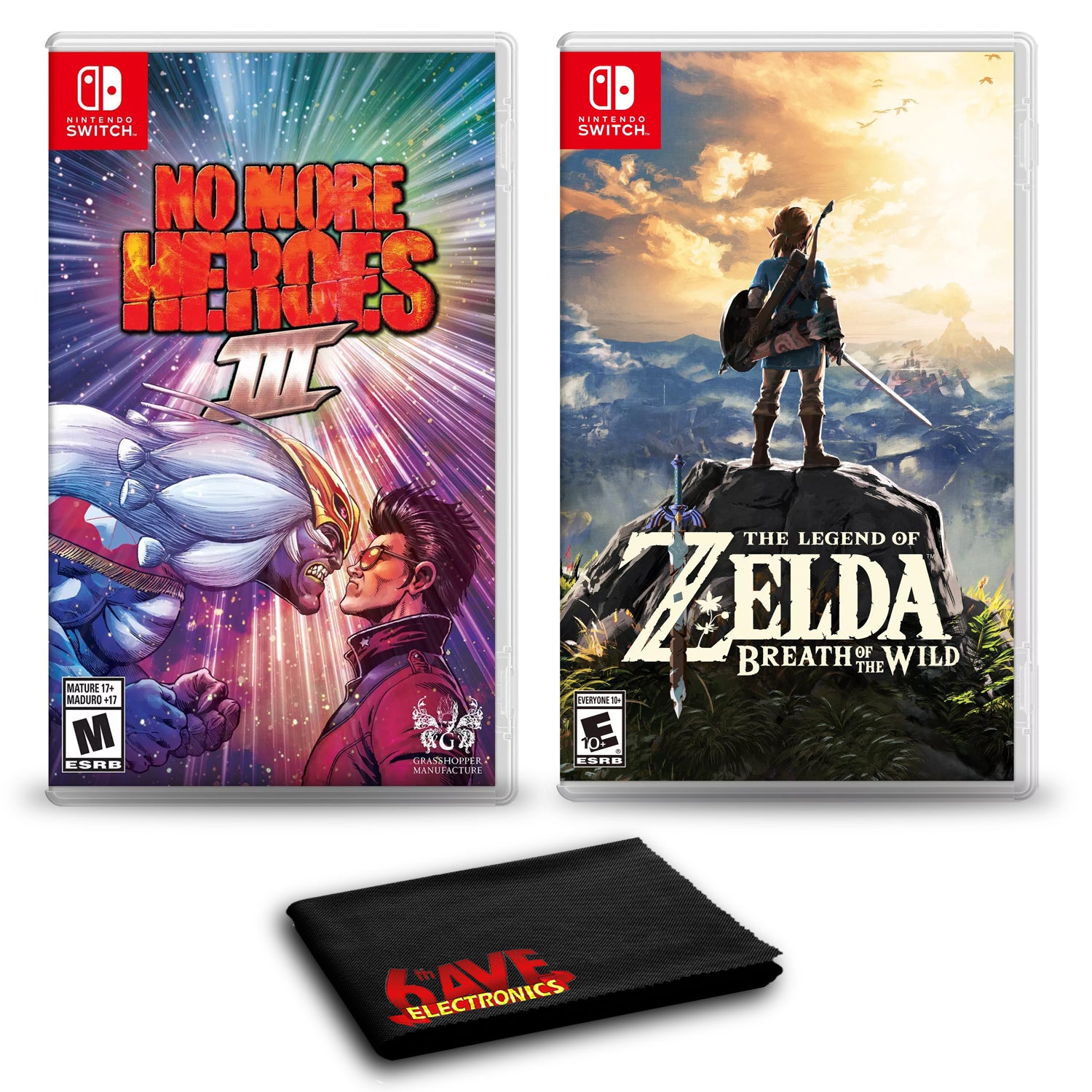 No More Heroes 3 Bundle with Zelda: Breath of the Wild - Nintendo Switch Nintendo