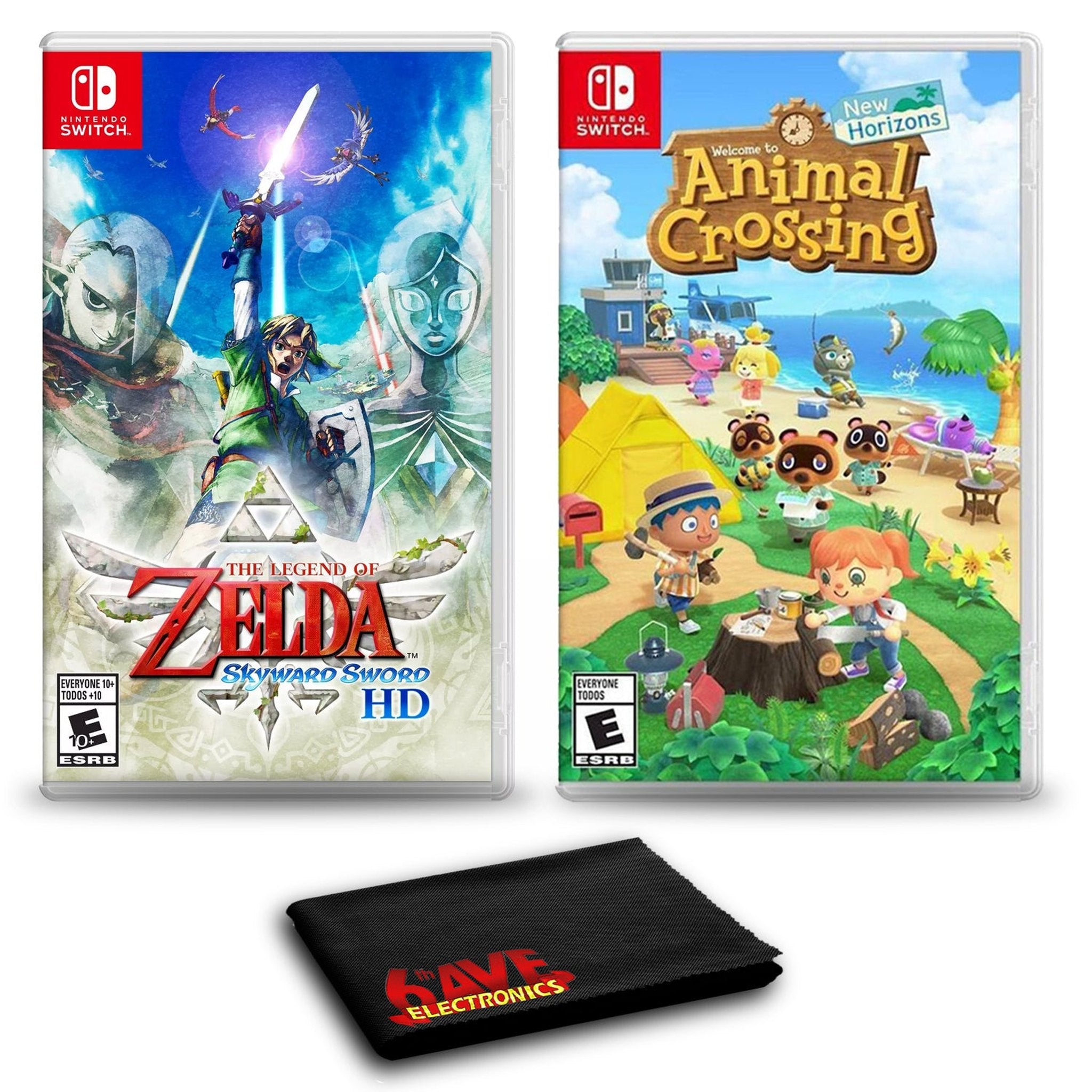 The Legend of Zelda: Skyward Sword HD and Animal Crossing: New Horizons - Two Game Bundle For Nintendo Switch Nintendo