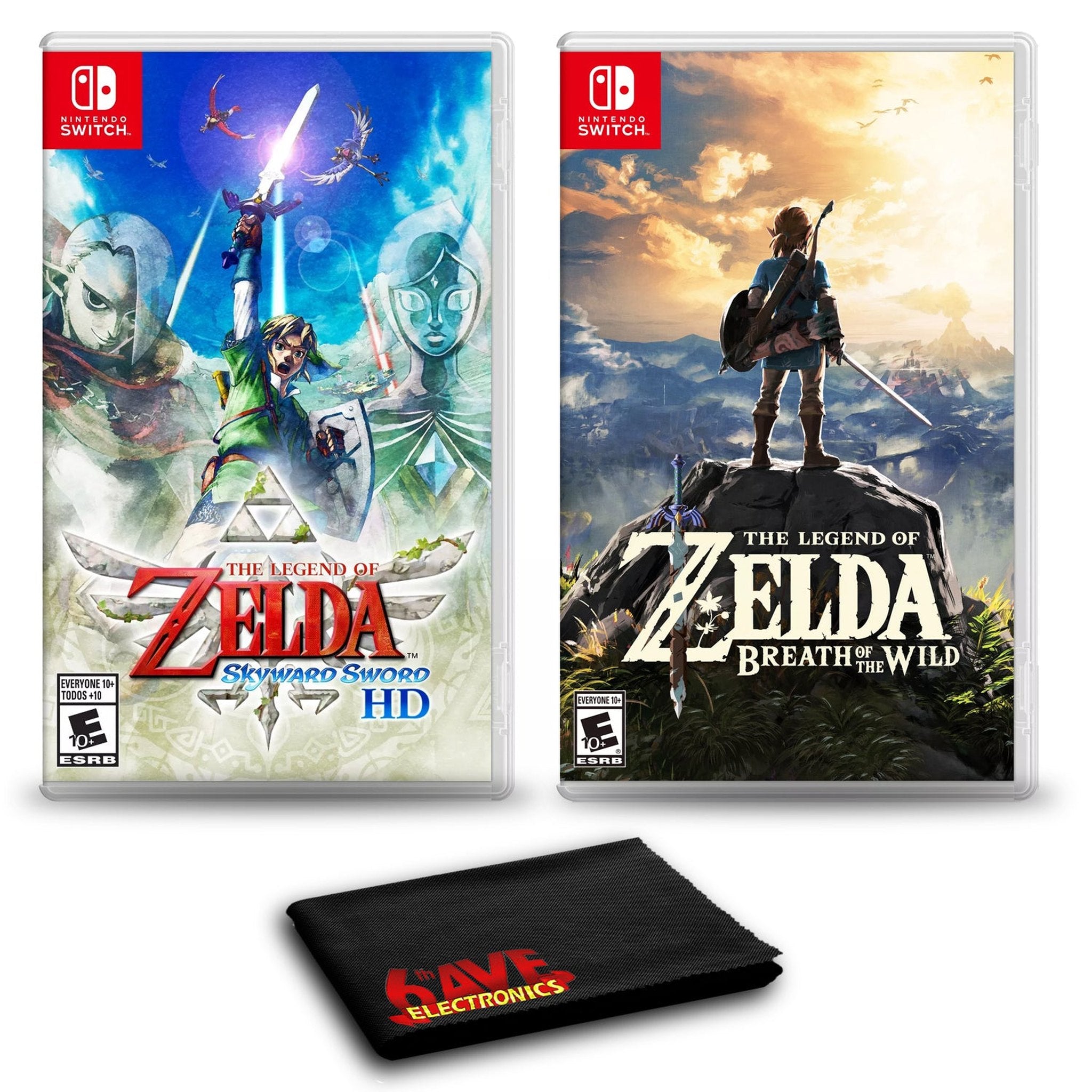 The Legend of Zelda: Skyward Sword HD and The Legend of Zelda: Breath of the Wild - Two Game Bundle For Nintendo Switch Nintendo