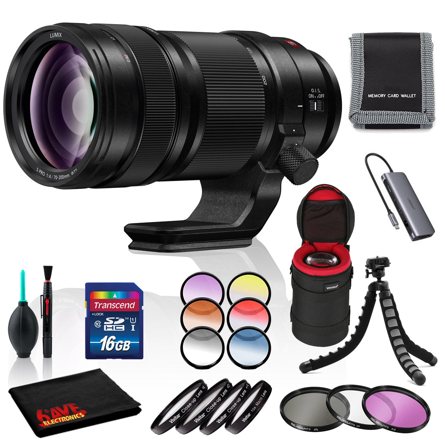 Panasonic Lumix S PRO 70-200mm OIS Lens Essentials - Tripod, Filters, and More Panasonic