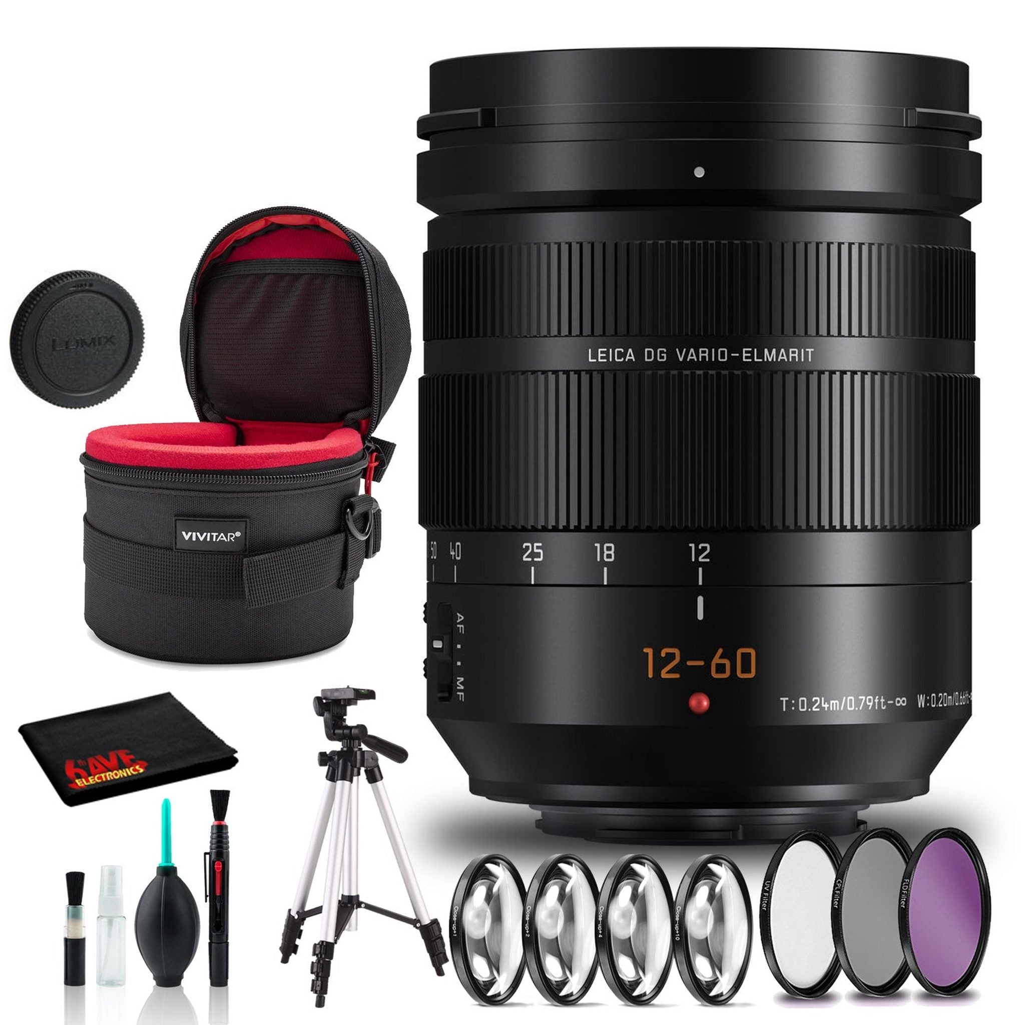 Panasonic Leica DG Vario-Elmarit 12-60mm ASPH. POWER O.I.S. Lens - Standard Kit Panasonic