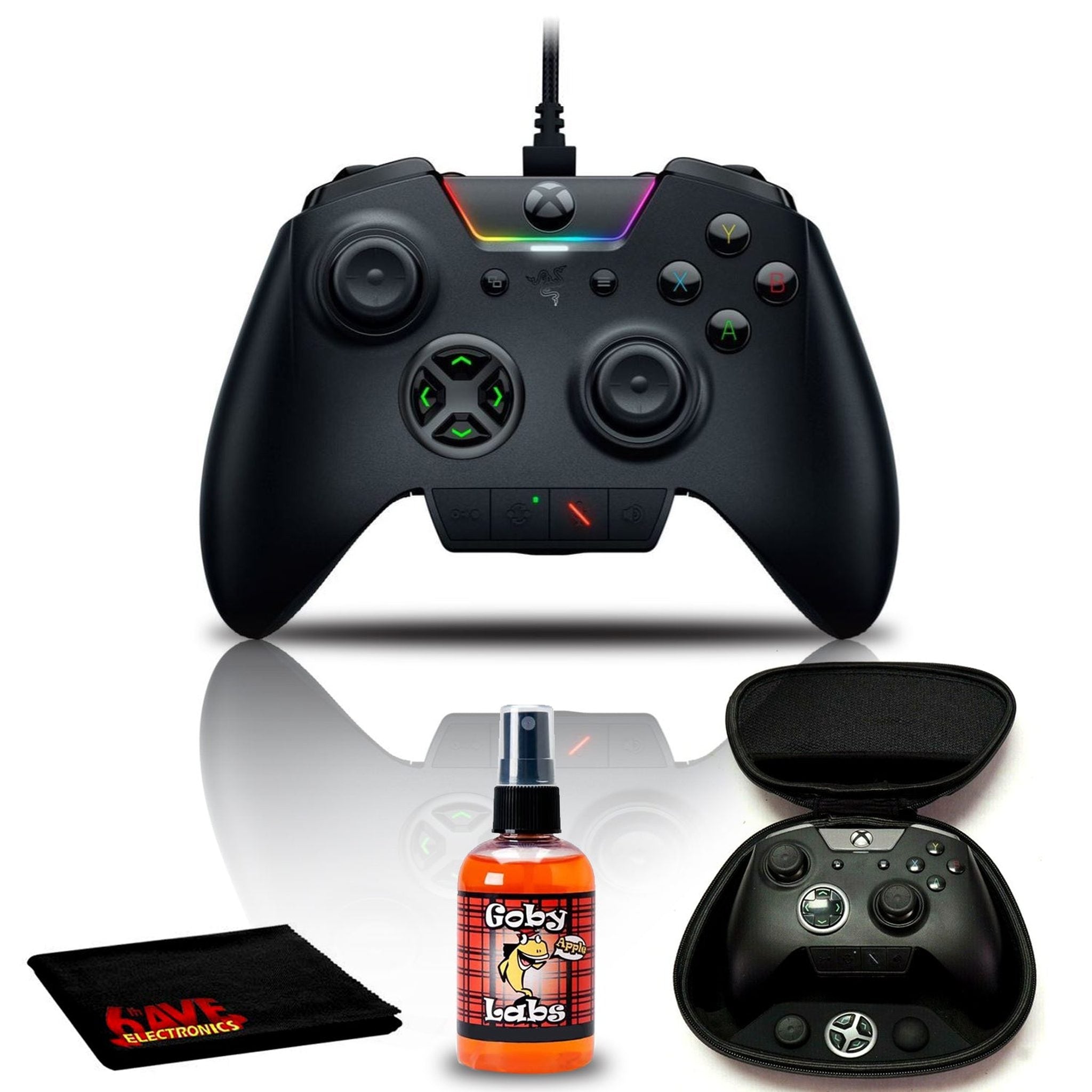 Razer Wolverine Ultimate Wired Gaming Controller Black with 6Ave Cleaning Kit Bundle Razer