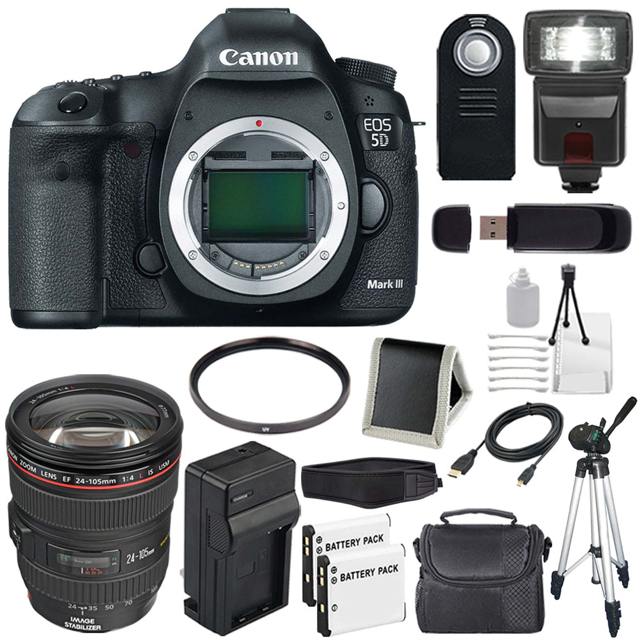 Canon EOD 5D III Digital Camera International Model + External Rapid Charger Bundle Canon