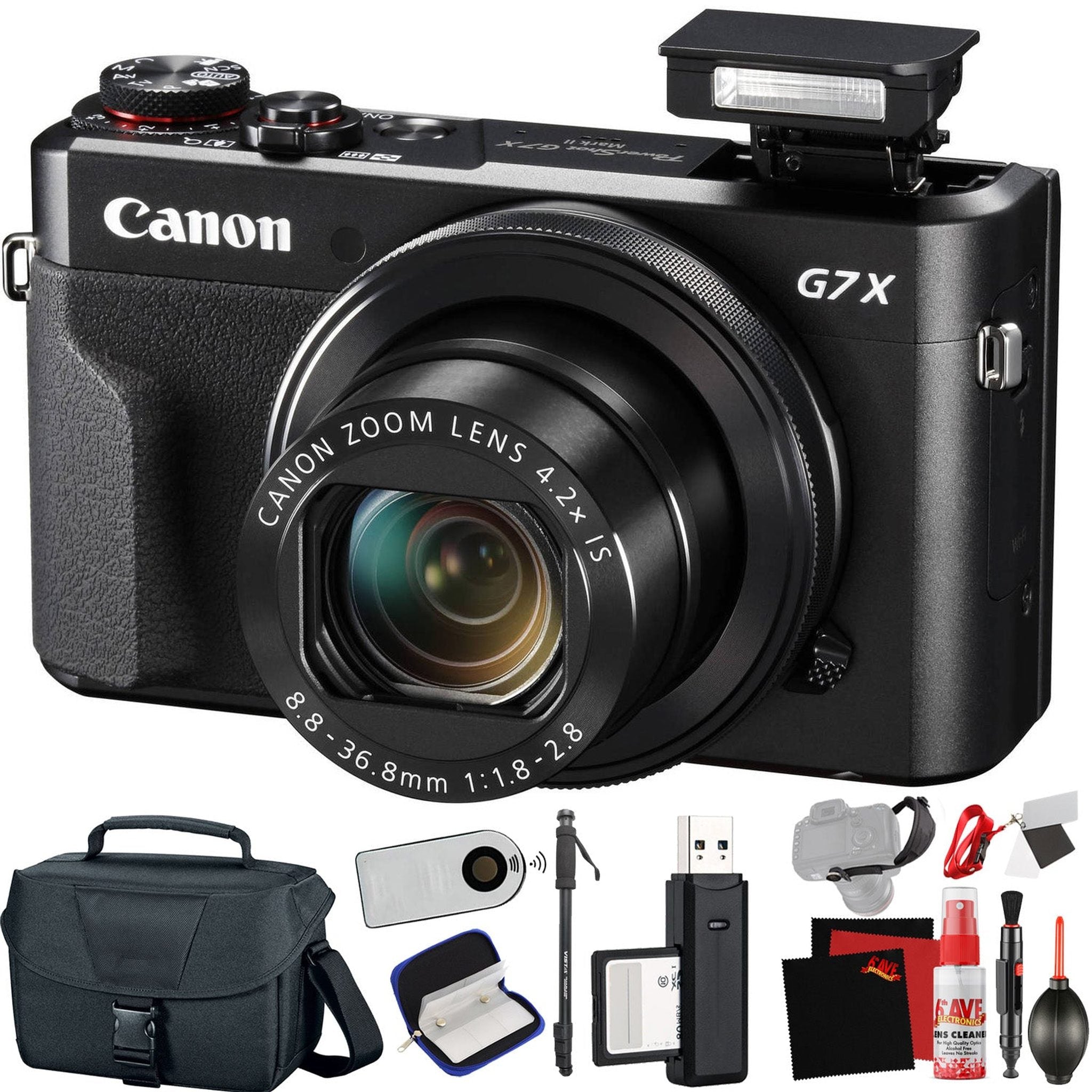 Canon PowerShot G7 X Mark II Digital Camera International Model with Extra Accessory Bundle Canon