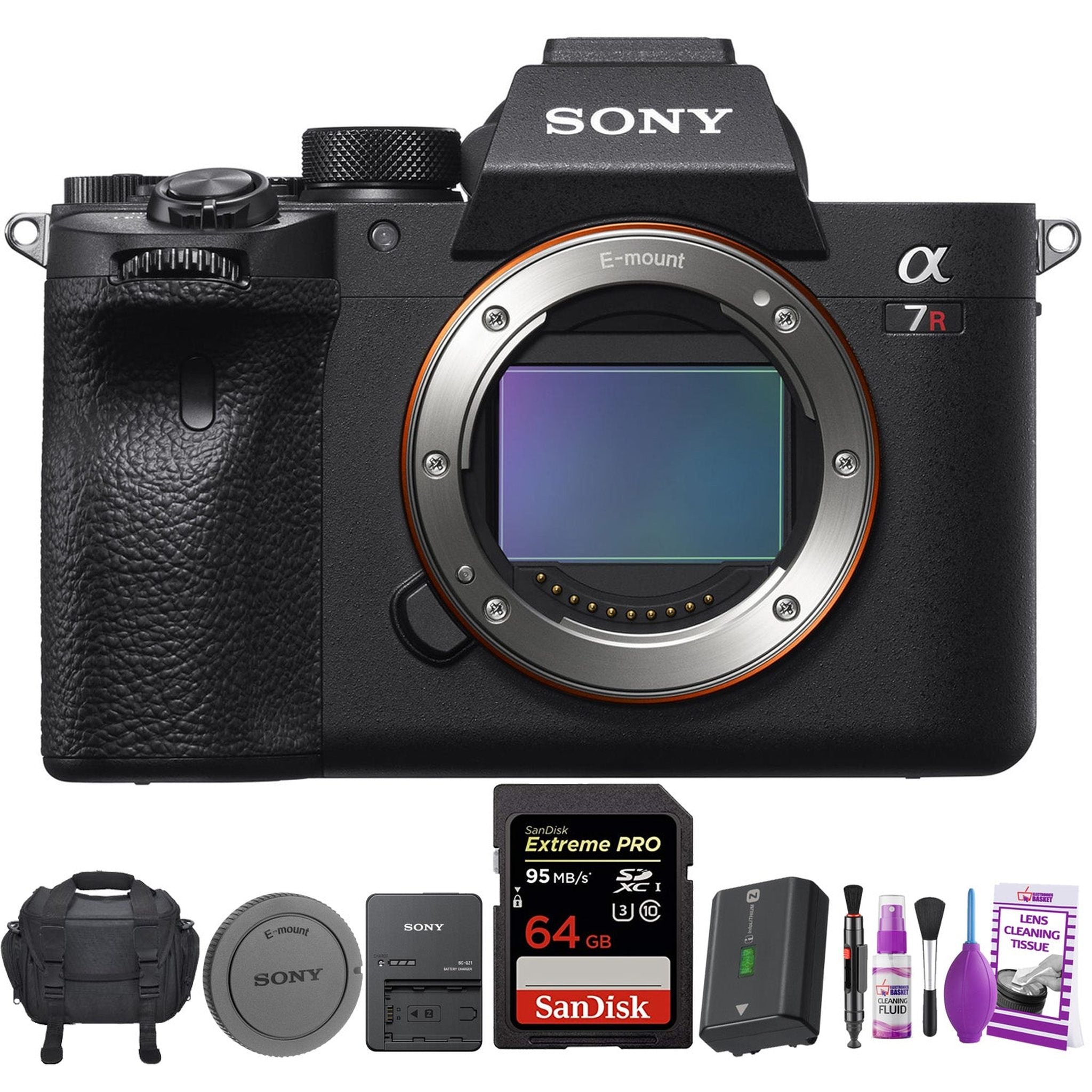 Sony Alpha a7R IV Mirrorless Digital Camera Body Only + Carrying Case + Sandisk 64GB Memory Card Sony