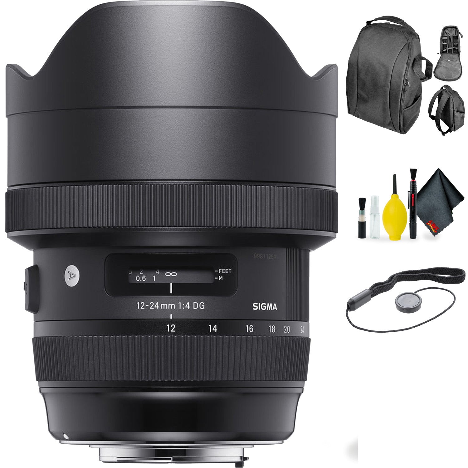 Sigma 12-24mm f/4 DG HSM Art Lens for Nikon + Deluxe Lens Cleaning Kit Sigma