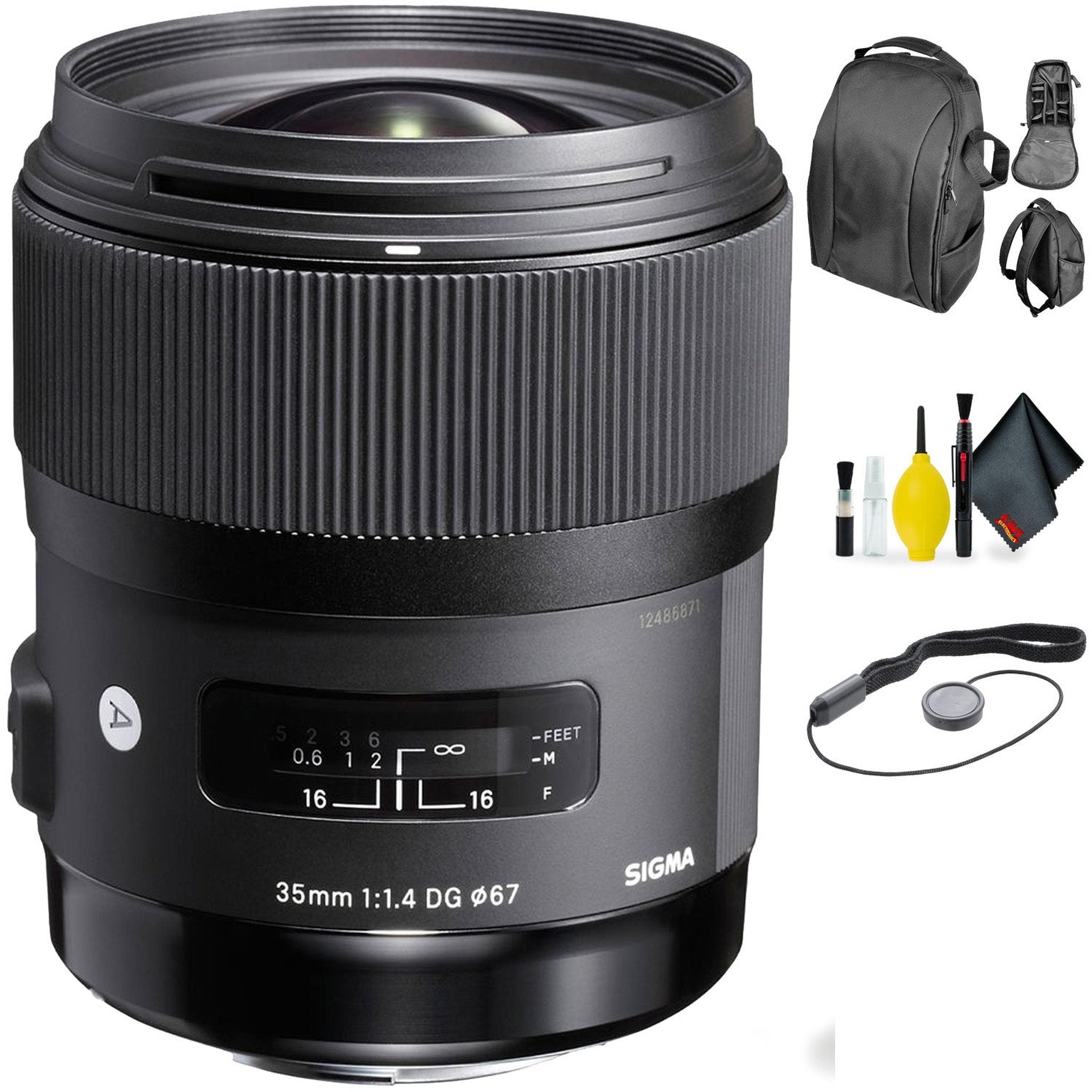 Sigma 35mm f/1.4 DG HSM Art Lens for Nikon + Deluxe Lens Cleaning Kit Bundle Sigma