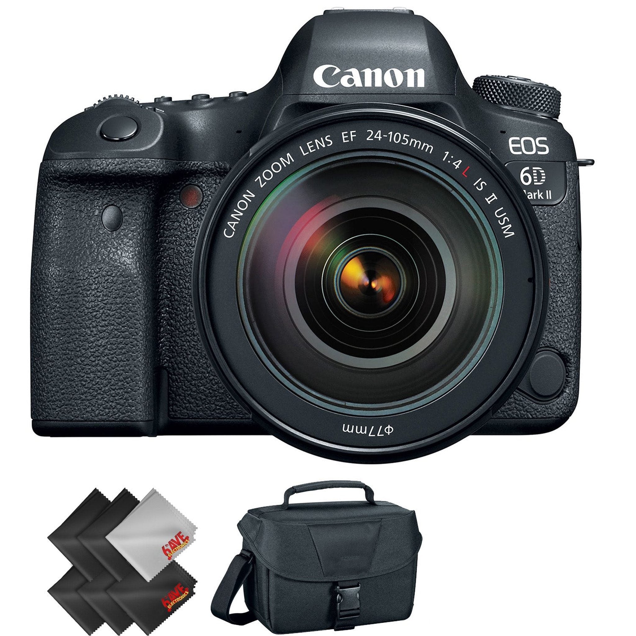 Canon EOS 6D Mark II DSLR Camera with 24-105mm f/4L II Lens + 1 Year Warranty Canon