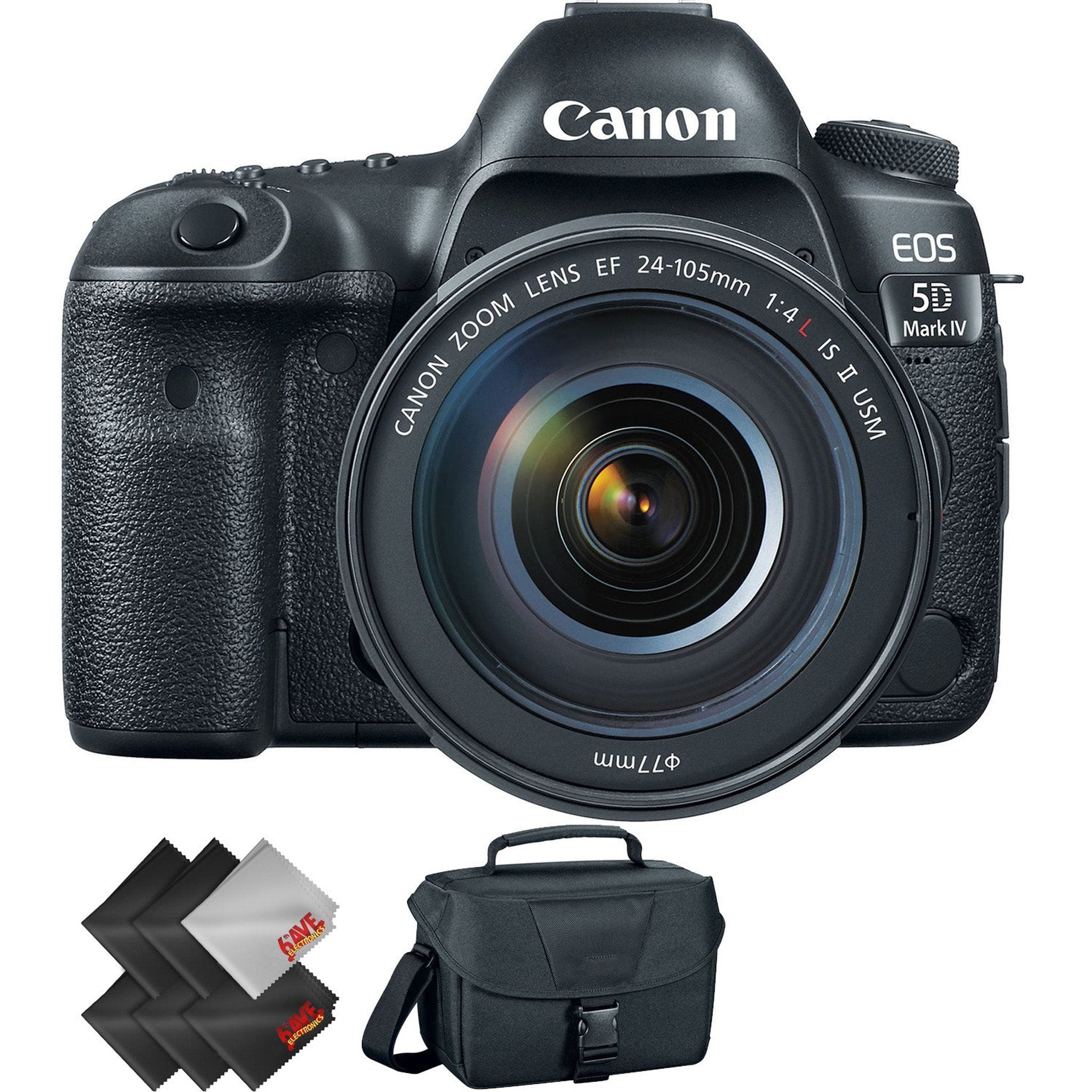 Canon EOS 5D Mark IV DSLR Camera with 24-105mm f/4L II Lens + 1 Year Warranty Canon