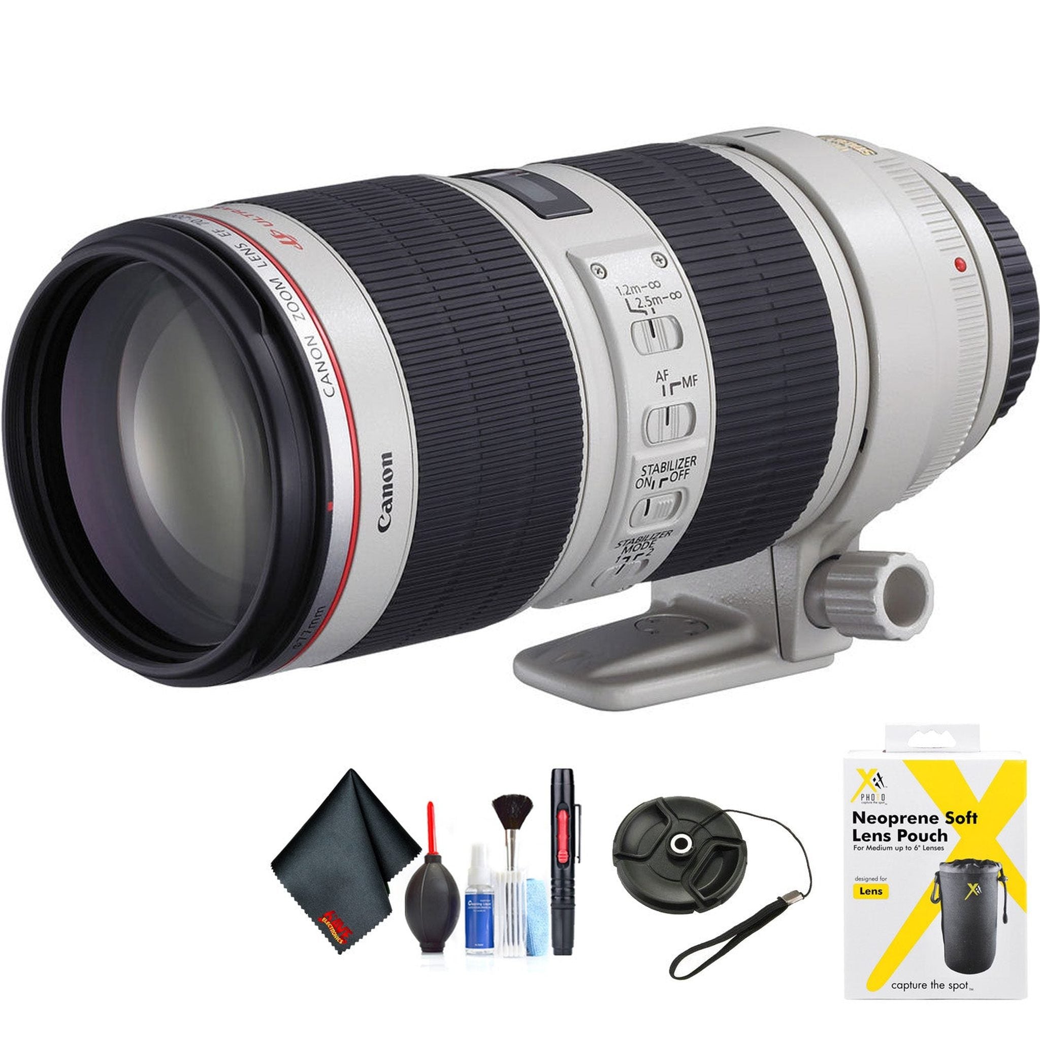 Canon EF 70-200mm f/2.8L is II USM Lens for Canon EF Mount + Accessories International Model with 2 Year Warranty Canon