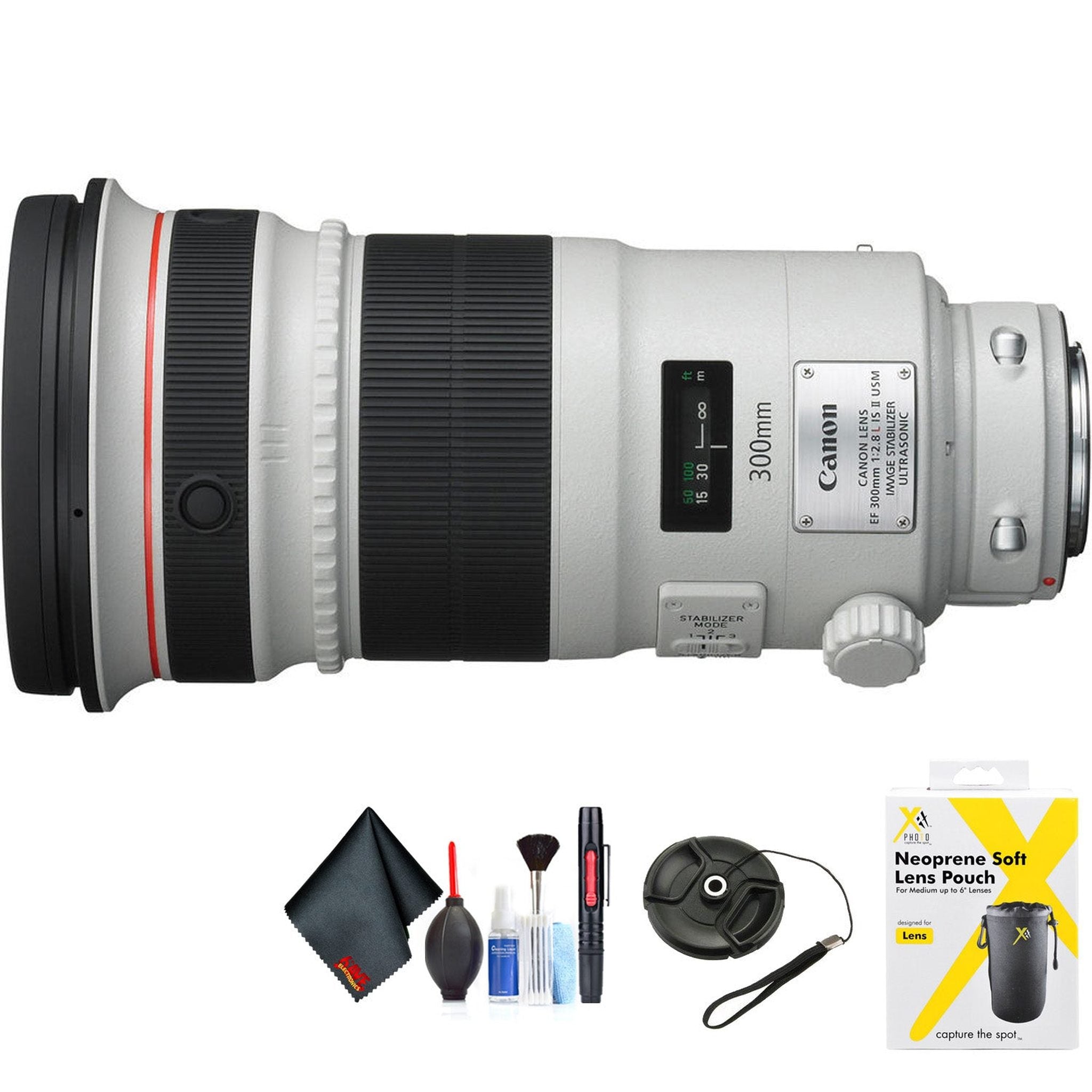 Canon EF 300mm f/2.8L is II USM Lens for Canon EF Mount + Accessories International Model with 2 Year Warranty Canon