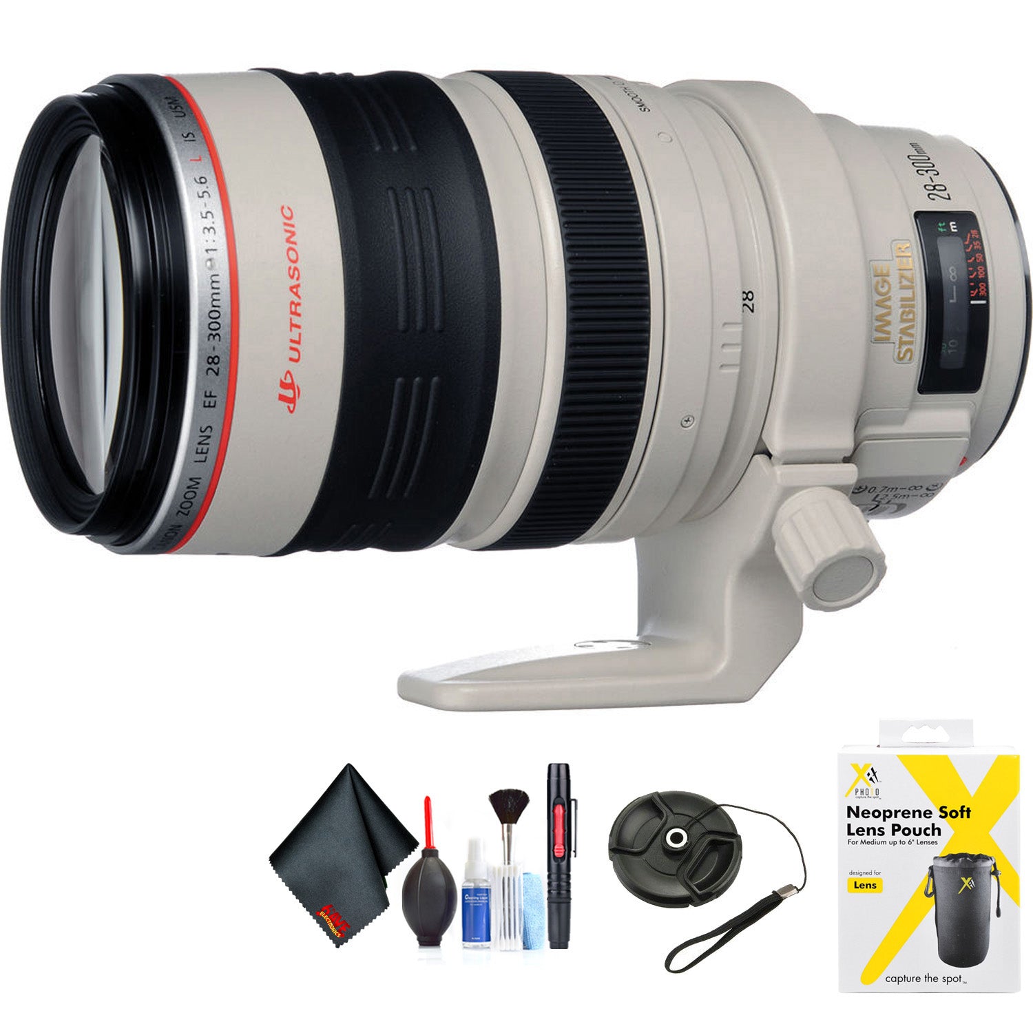 Canon EF 28-300mm f/3.5-5.6L is USM Lens for EF-Mount Mount + Accessories International Model with 2 Year Warranty Canon