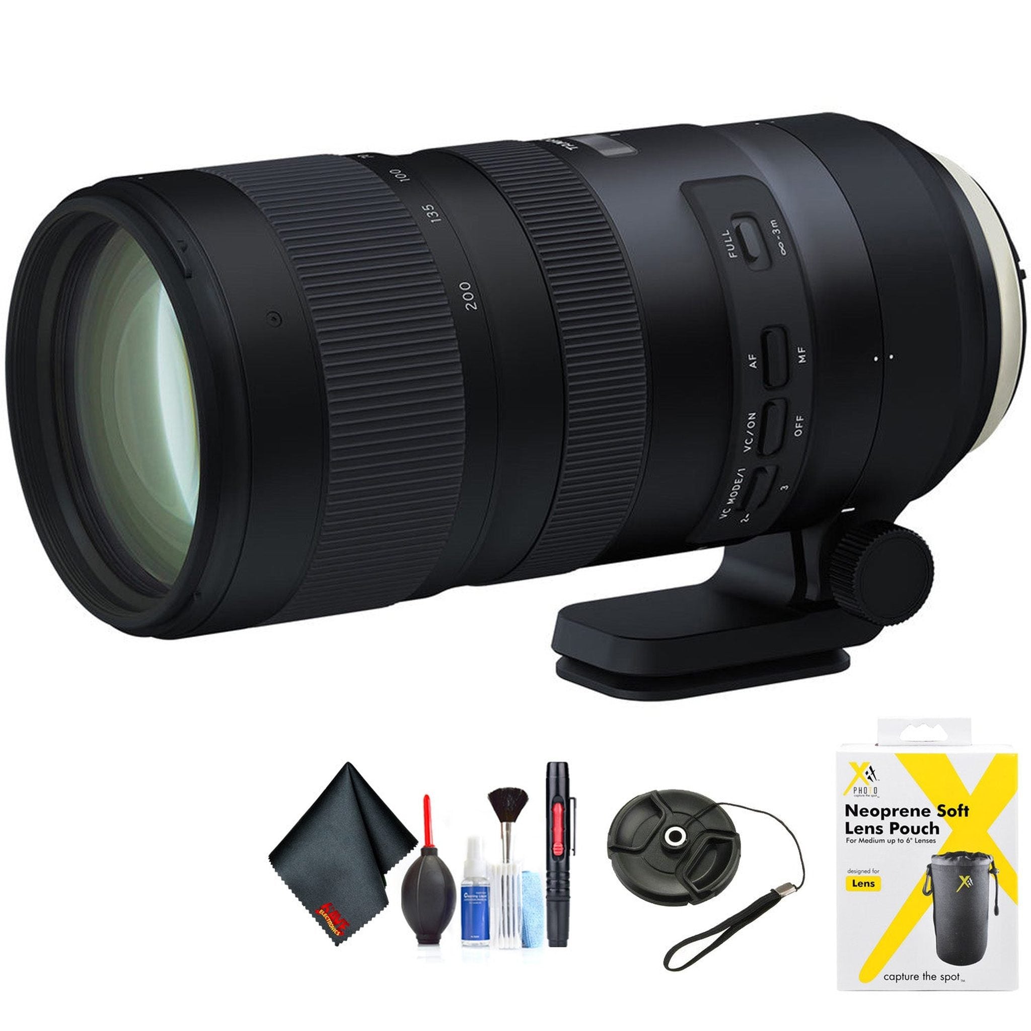 Tamron SP 70-200mm f/2.8 Di VC USD G2 Lens for Nikon F for Nikon F Mount + Accessories International Model with 2 Year Tamron