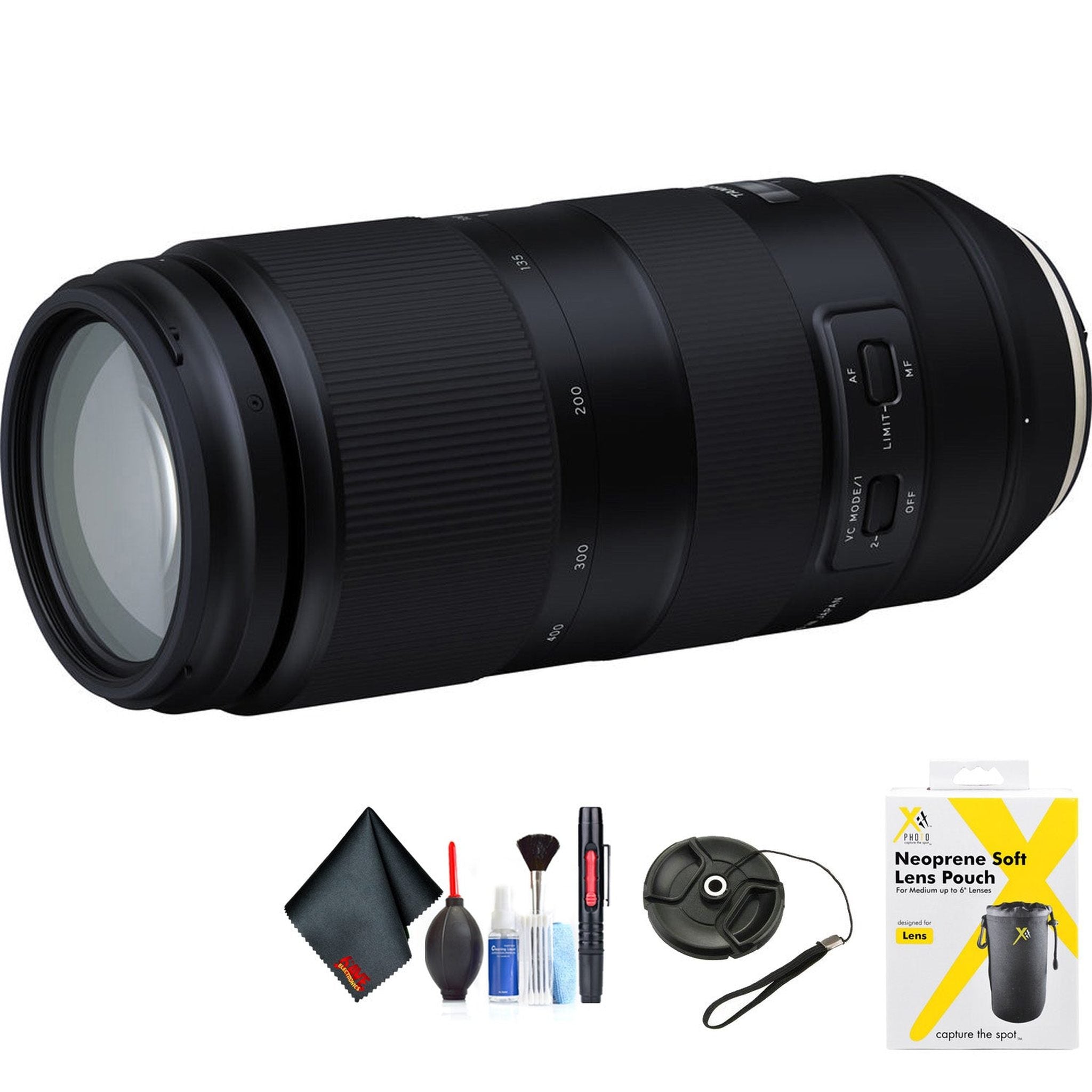 Tamron 100-400mm f/4.5-6.3 Di VC USD Lens for Nikon F for Nikon F Mount + Accessories International Model with 2 Year W Tamron