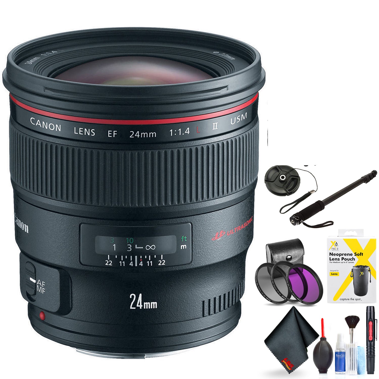 Canon EF 24mm F/1.4L Ii USM Lens for Canon 6D, 5D Mark IV, 5D Mark III, 5D Mark II, 6D Mark II, 5Dsr, 5Ds, 1Dx, 1Dx Mark Canon