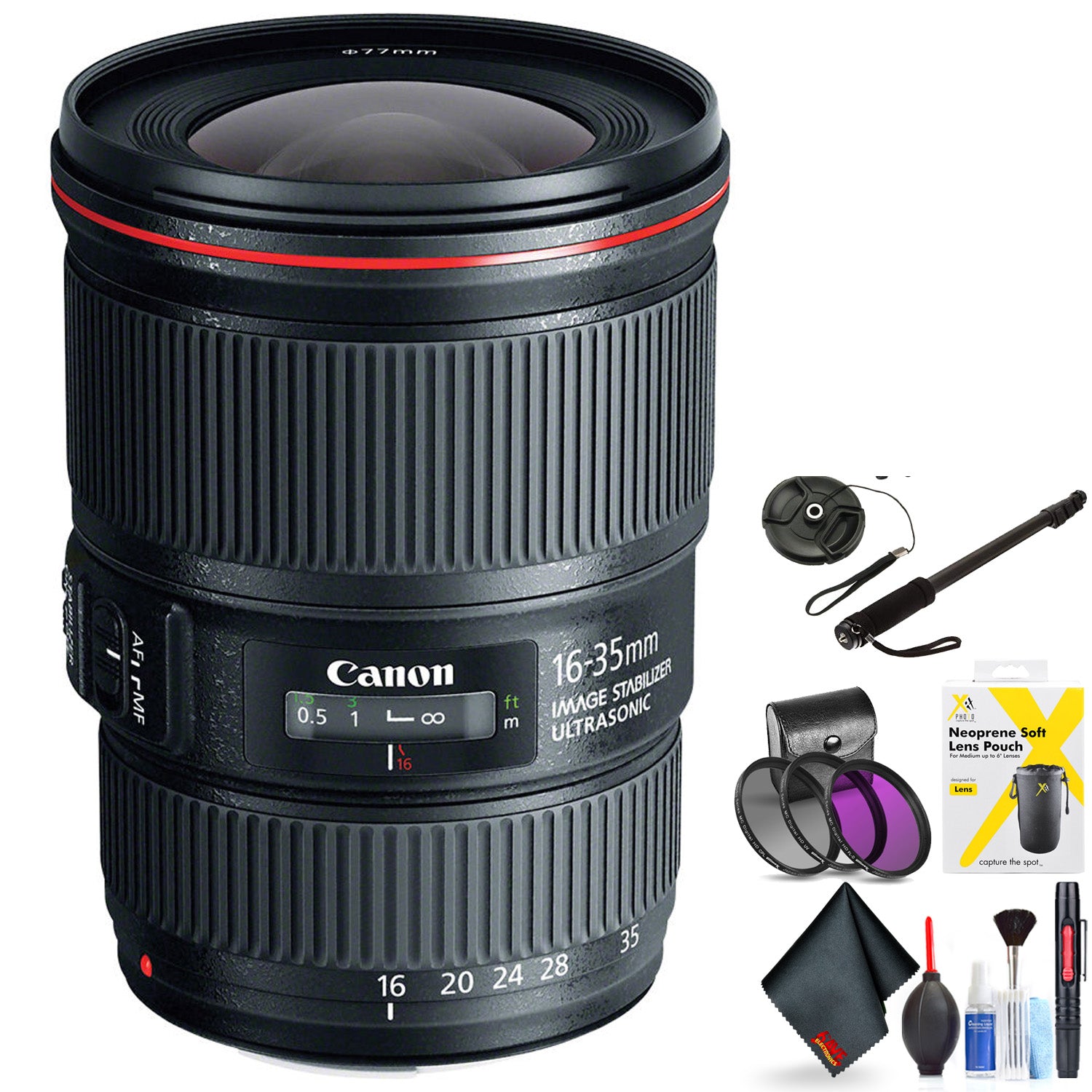 Canon EF 16-35mm F/4L is USM Lens for Canon 6D, 5D Mark IV, 5D Mark III, 5D Mark II, 6D Mark II, 5Dsr, 5Ds, 1Dx, 1Dx Mar Canon