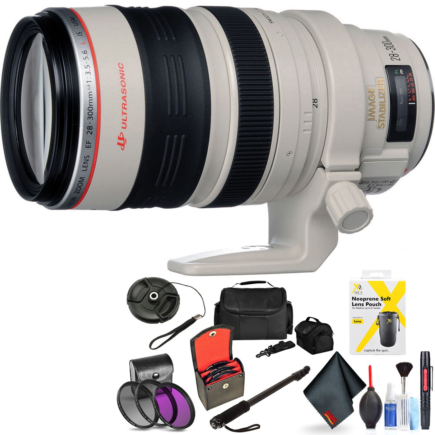 Canon EF 28-300mm F/3.5-5.6L is USM Lens for Canon 6D, 5D Mark IV, 5D Mark III, 5D Mark II, 6D Mark II, 5Dsr, 5Ds, 1Dx, Canon