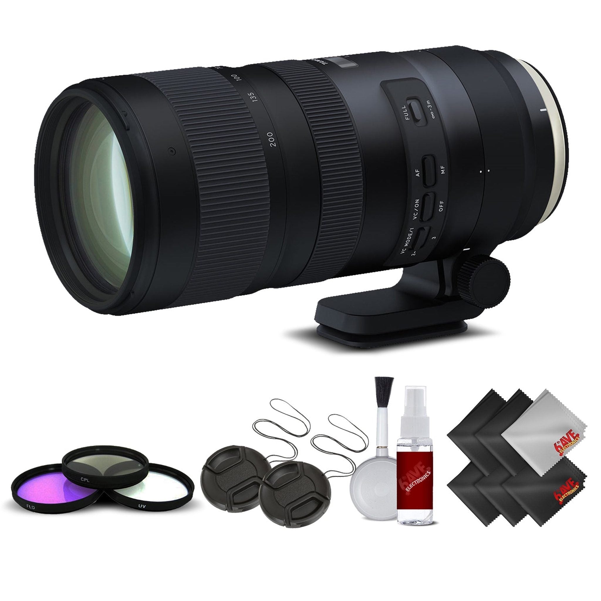 Tamron SP 70-200mm f/2.8 Di VC USD G2 Lens for Canon EF International Version No Warranty Base Bundle Tamron