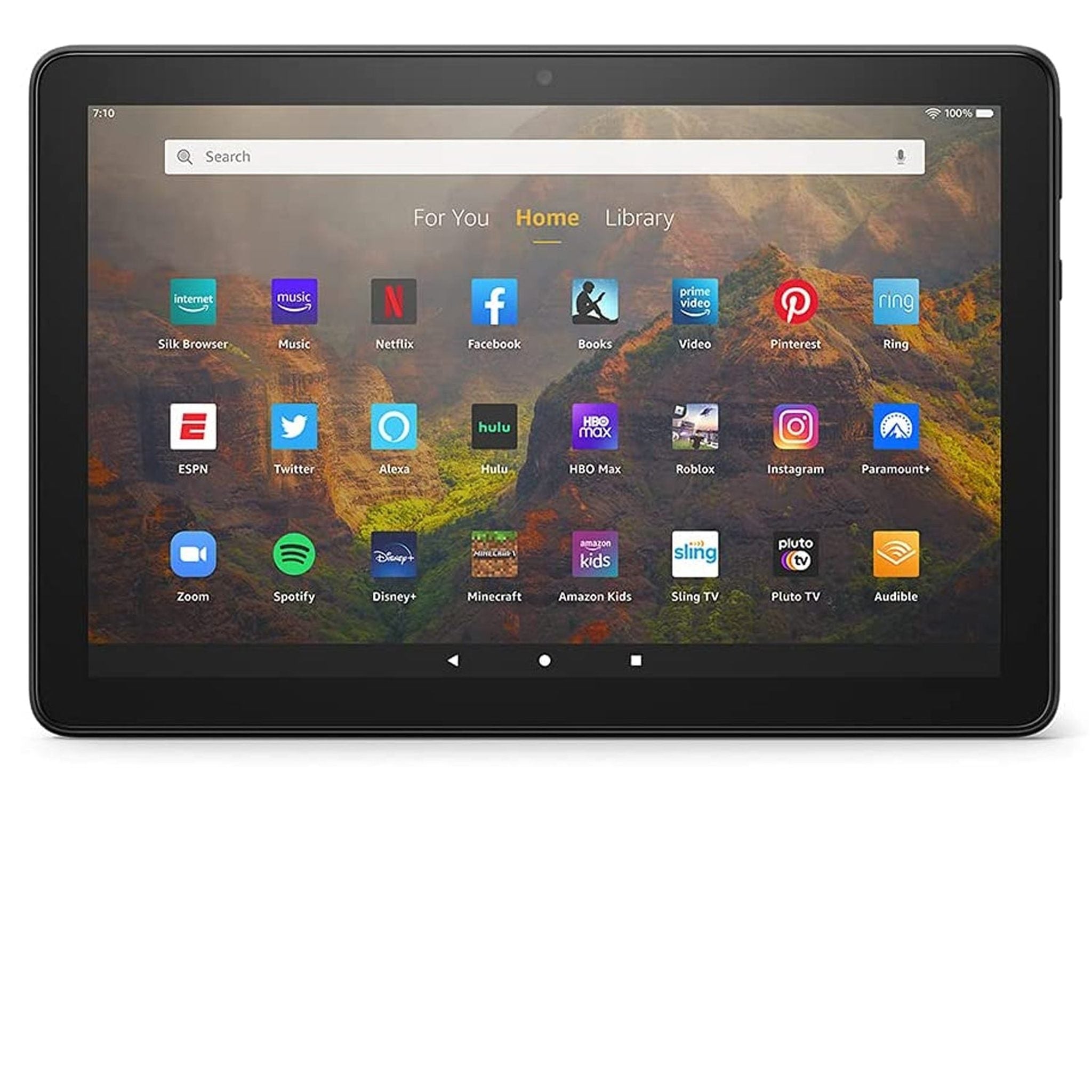 Fire HD 10 Inch Tablet Full HD, 32GB Black 2021 with Wireless Bluetooth Earbuds Amazon