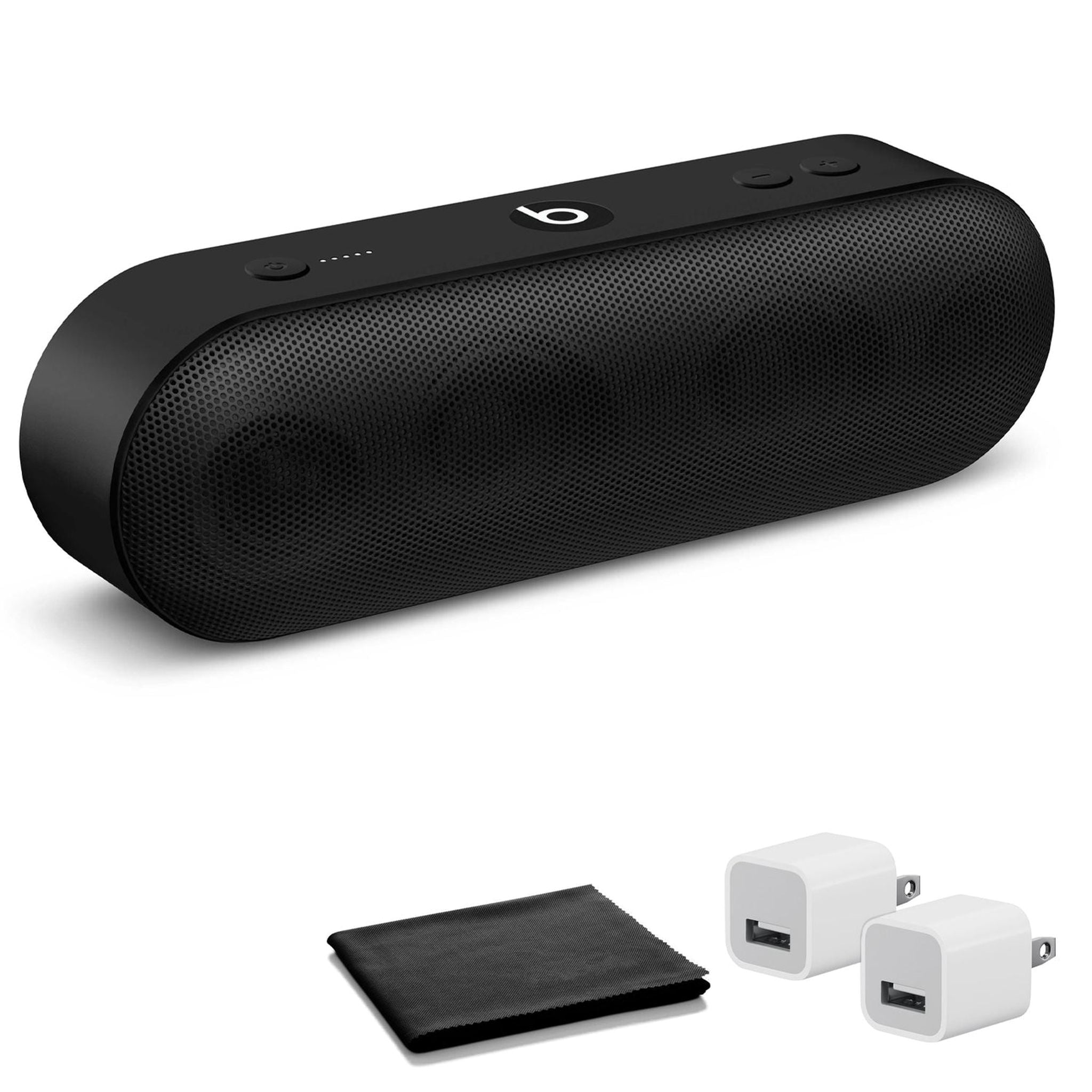 Beats by Dr. Dre Beats Pill+ Speaker (Black) with USB Adapter Cubes Bundle