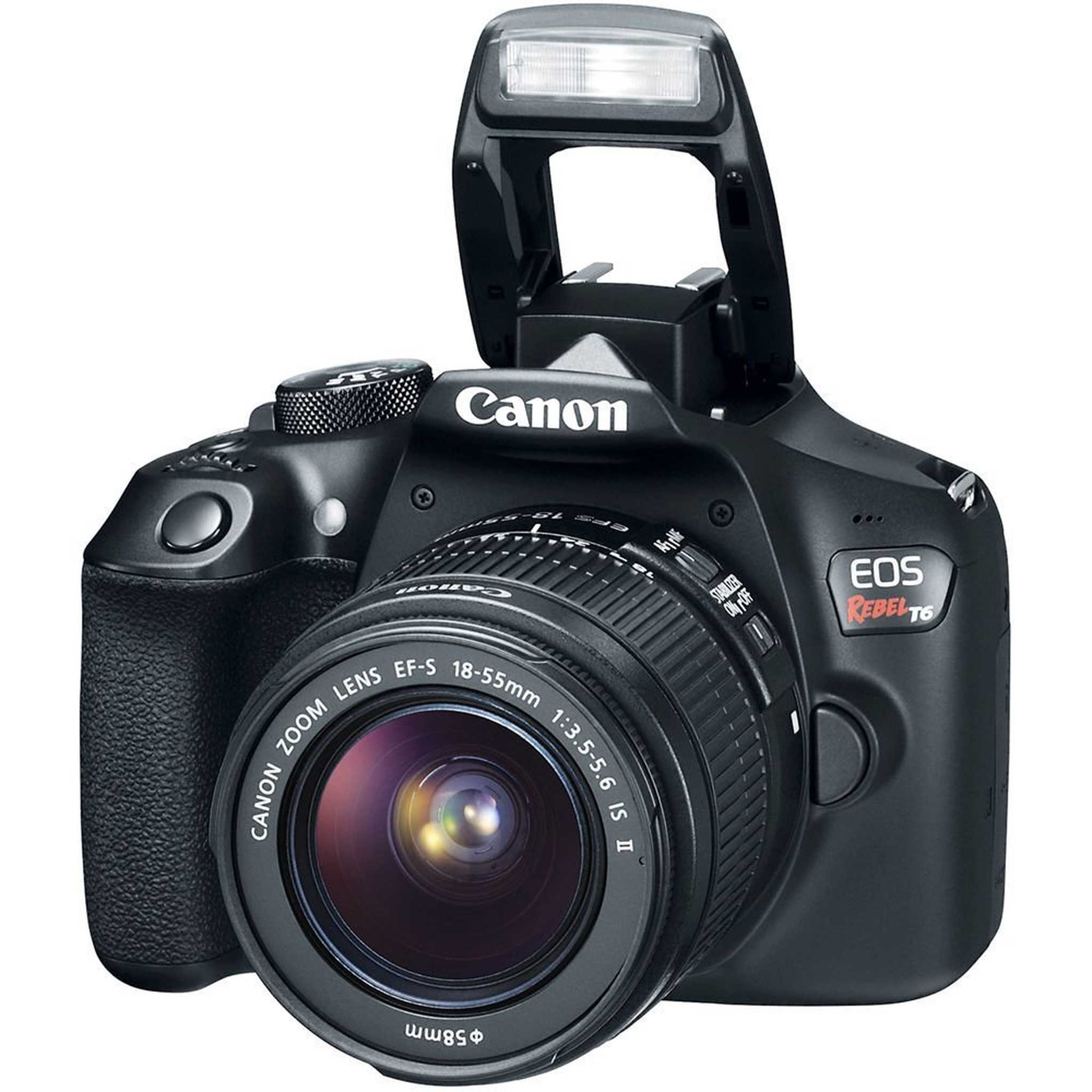 Canon EOS Rebel T6 SLR with EF-S 18-55mm Bundle Canon