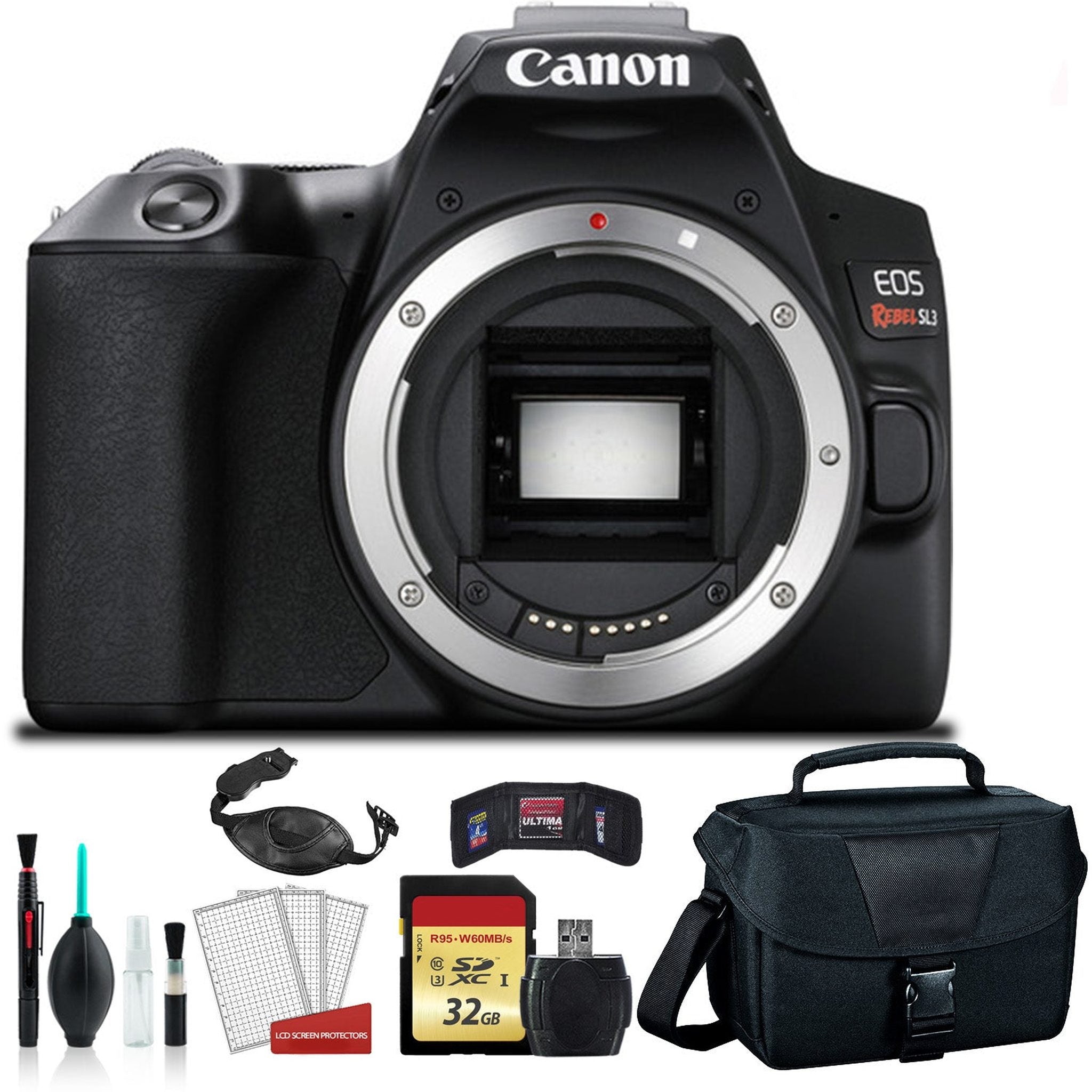 Canon Rebel SL3 Camera Body Only Kit Box - Bundle with 32GB Card Canon