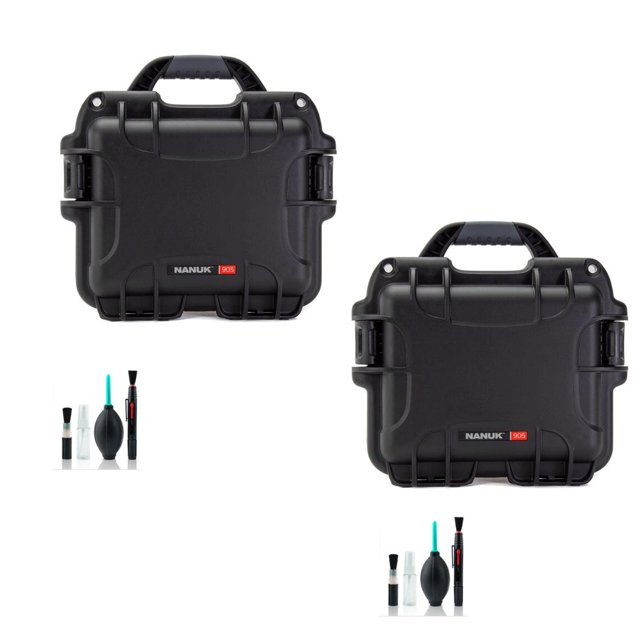 Nanuk 905 Hard Utility Case Black 2 pack Kit Nanuk