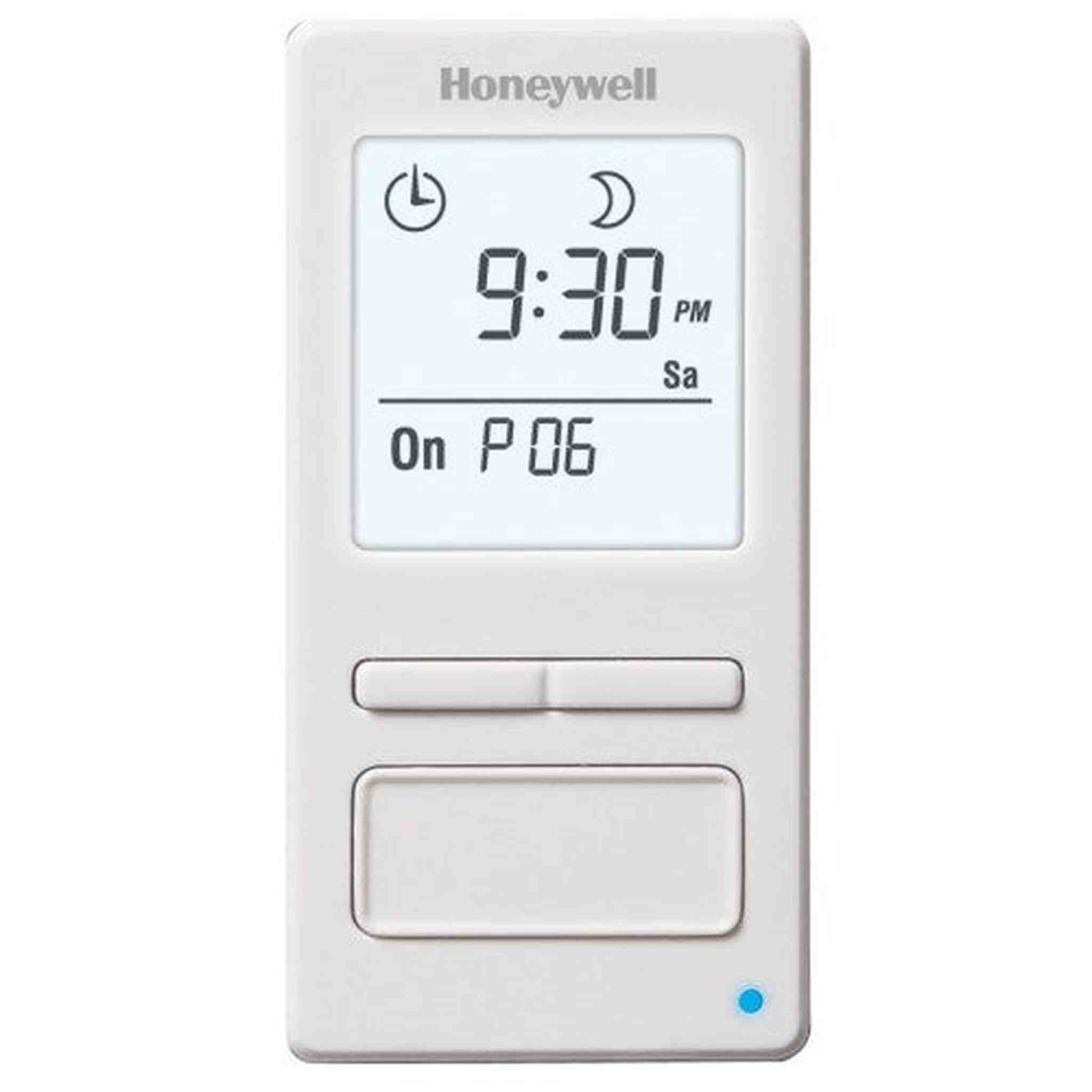 Honeywell Home 7-Day Programmable Light Switch Timer -White + LCD Cleaner Honeywell