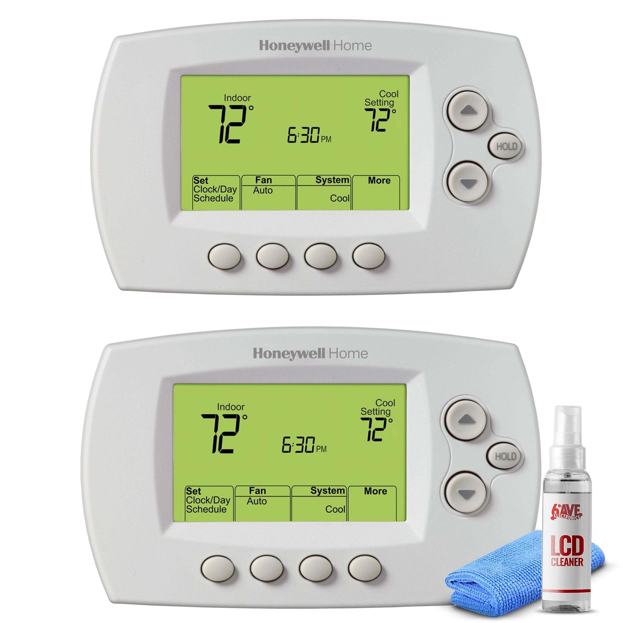 2-Pack Honeywell Wireless FocusPRO Programmable Thermostat YTH6320R1001 Honeywell