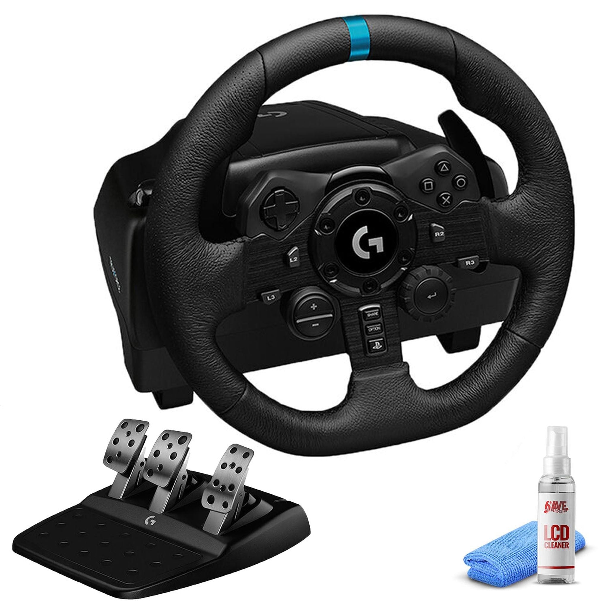 Logitech G923 Racing Wheel and Pedals For PC, PS4, PS5 with Accessories Logitech