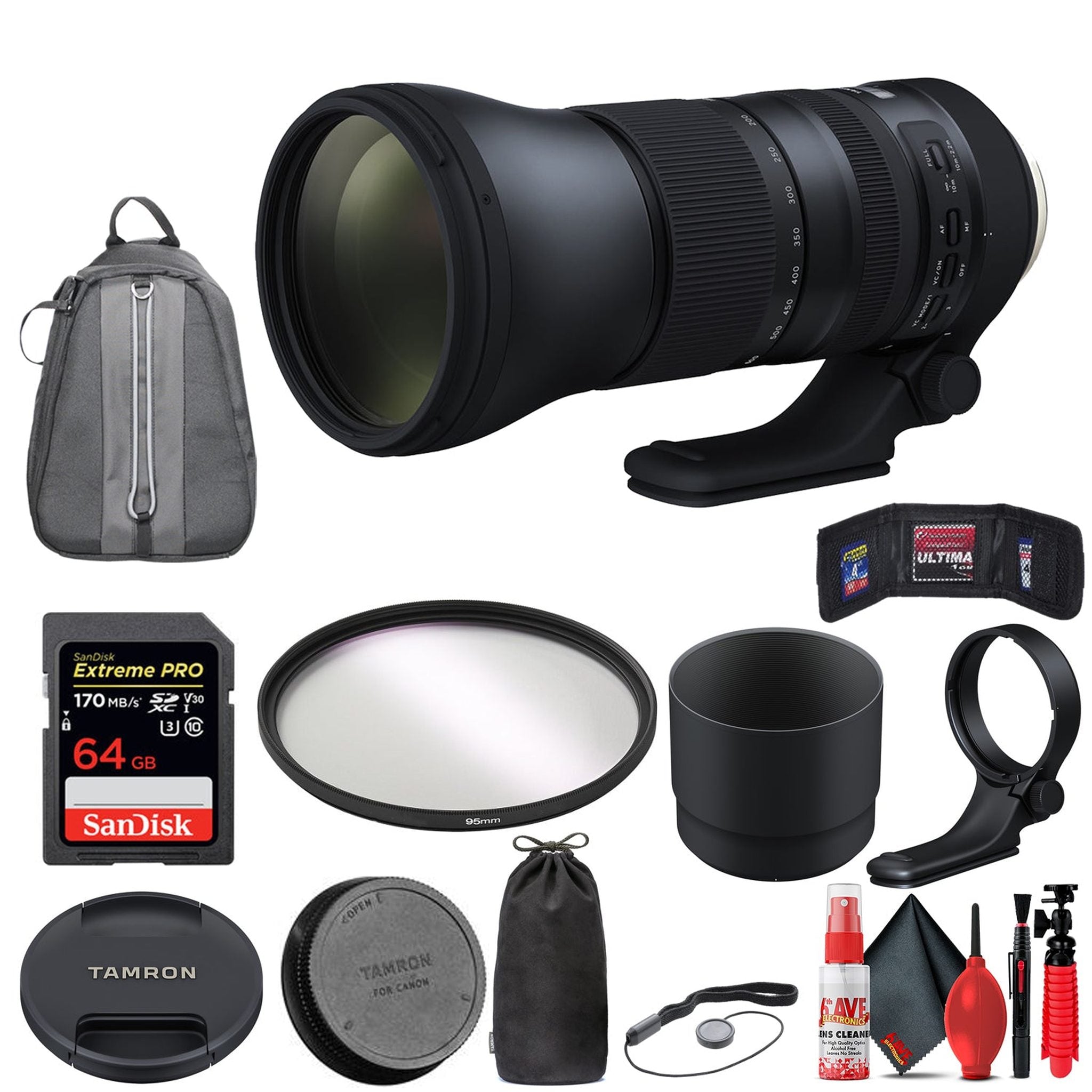 Tamron SP 150-600mm f/5-6.3 Di VC USD G2 for NIKON with Accessories INT Model Tamron