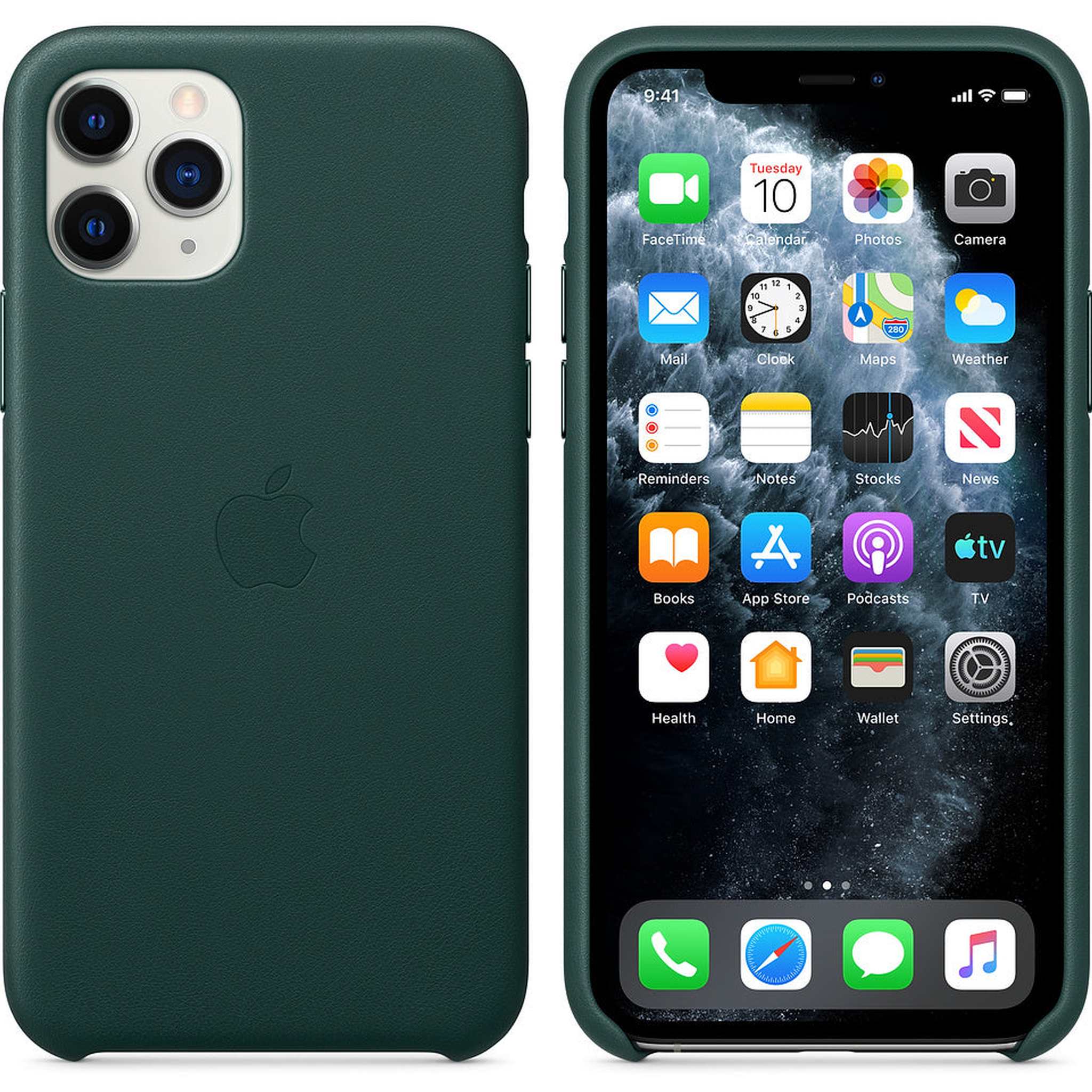 Apple Leather Case for iPhone 11 Pro - Forest Green Apple